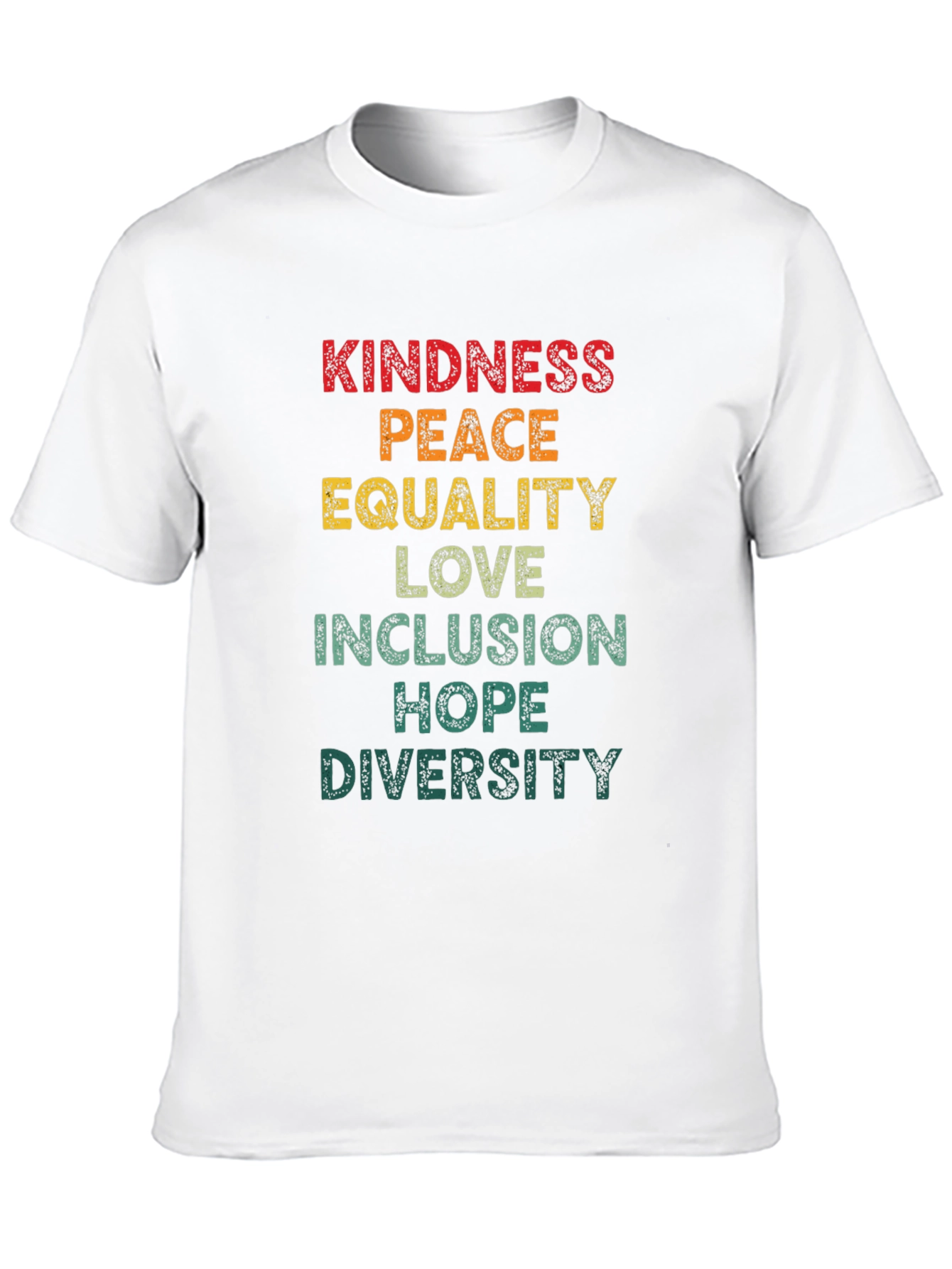 Black Kindness Peace Equality Graphic Tee view 10