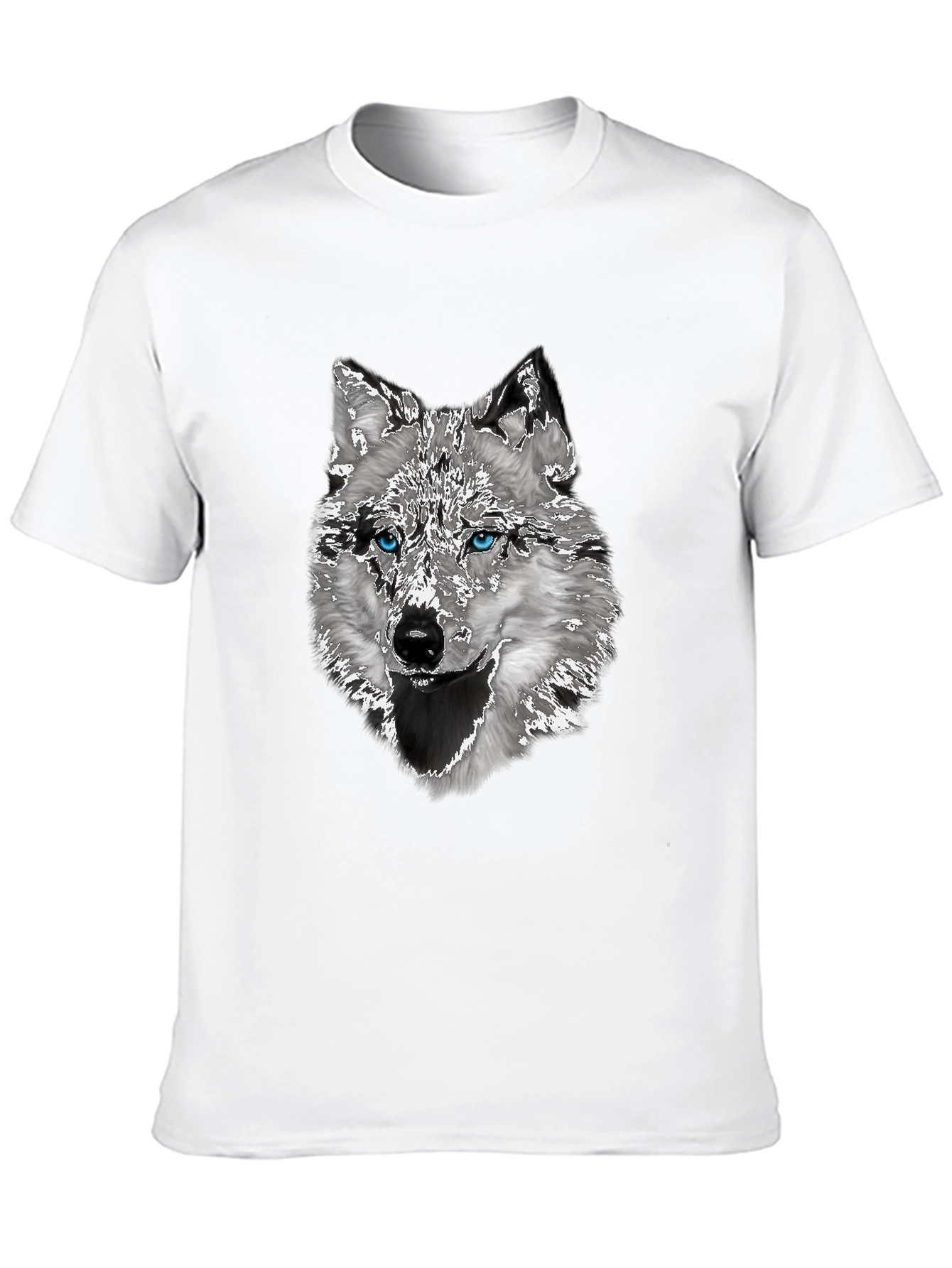 Black Wolf Graphic T-Shirt - Stylish Animal Print Tee view 10