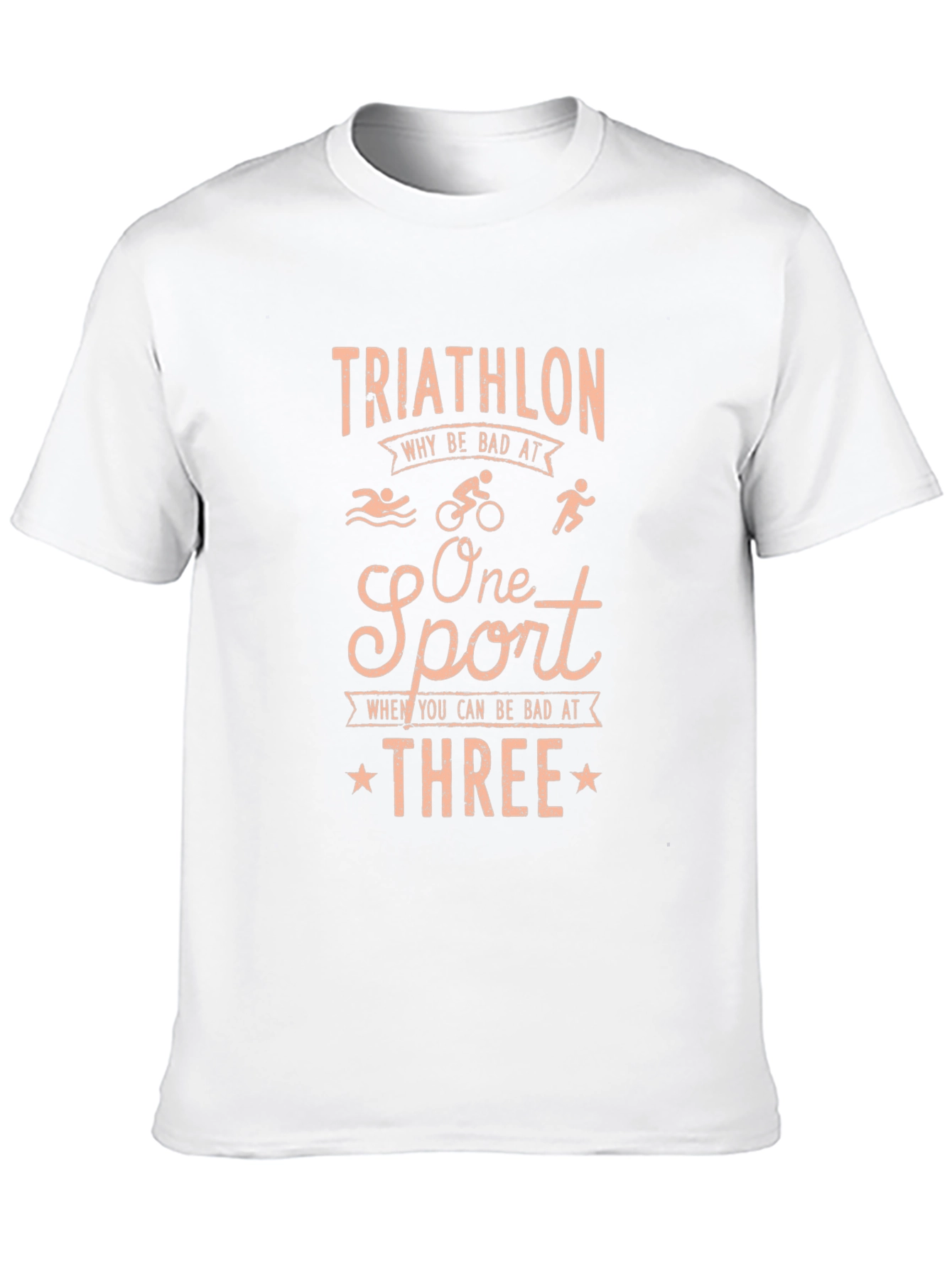 Black Triathlon Why Be Bad At One Sport T-Shirt view 10