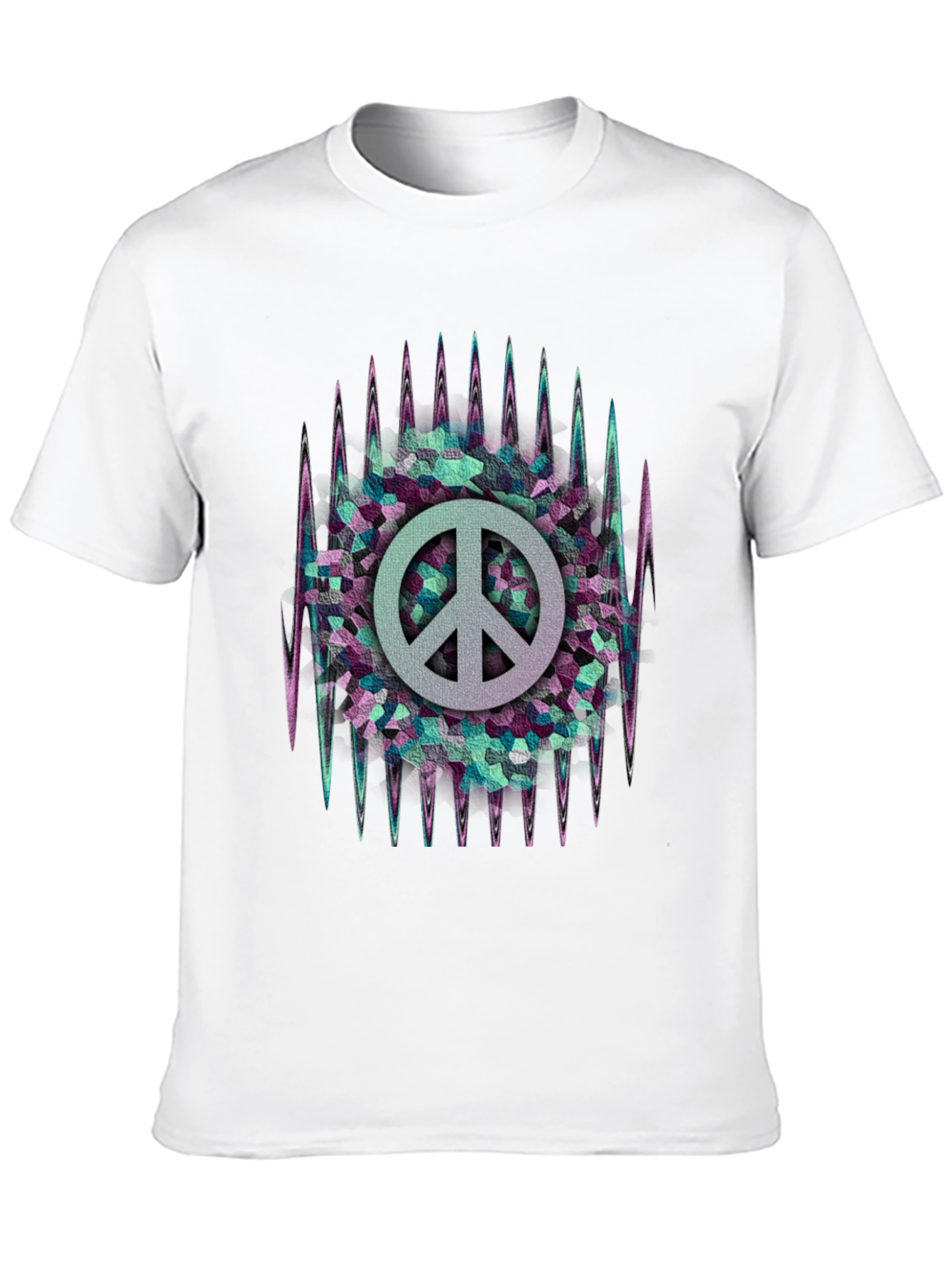 Black Peace Sign Graphic T-Shirt - Cool & Unique Design view 10