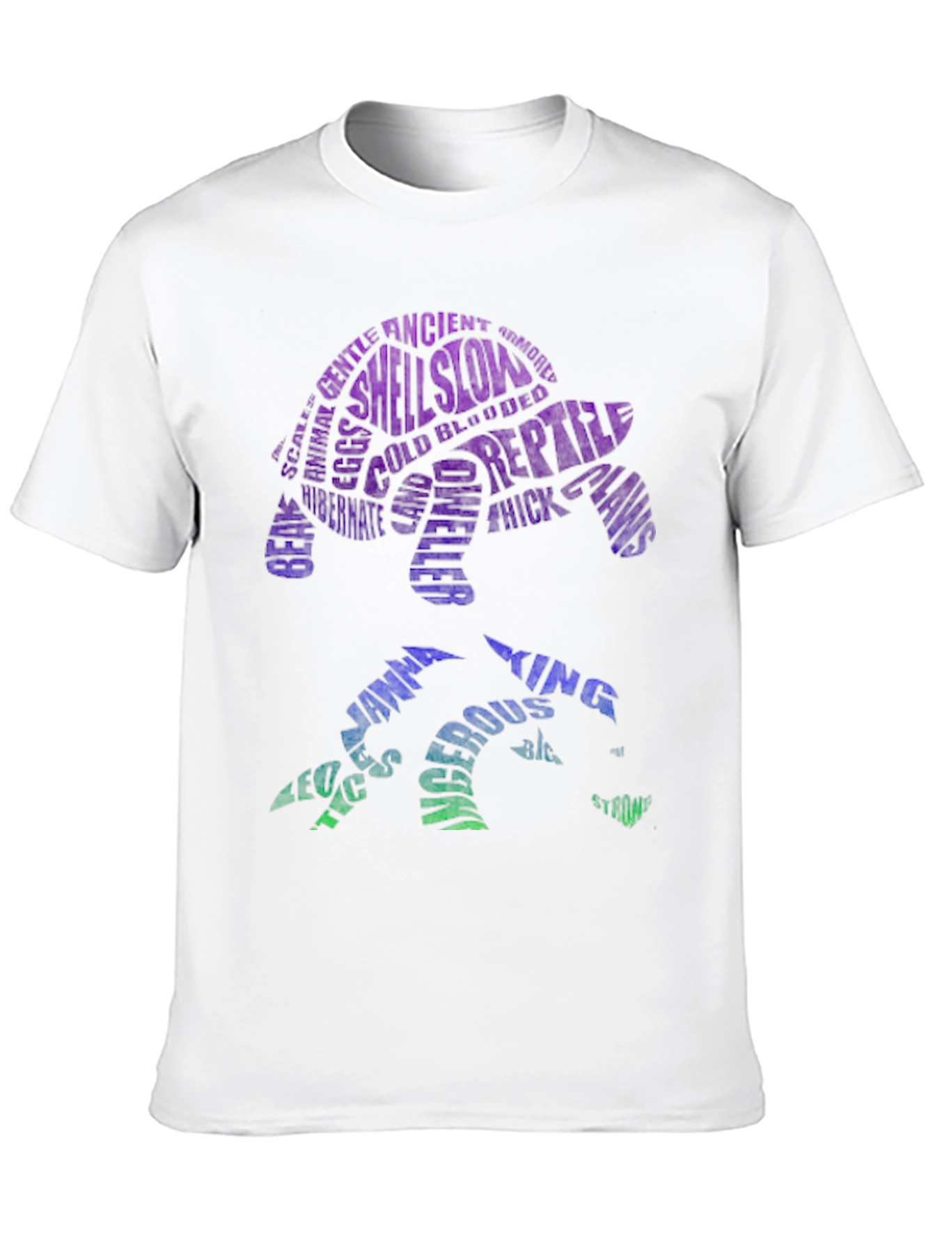 Black Turtle Word Art T-Shirt view 10