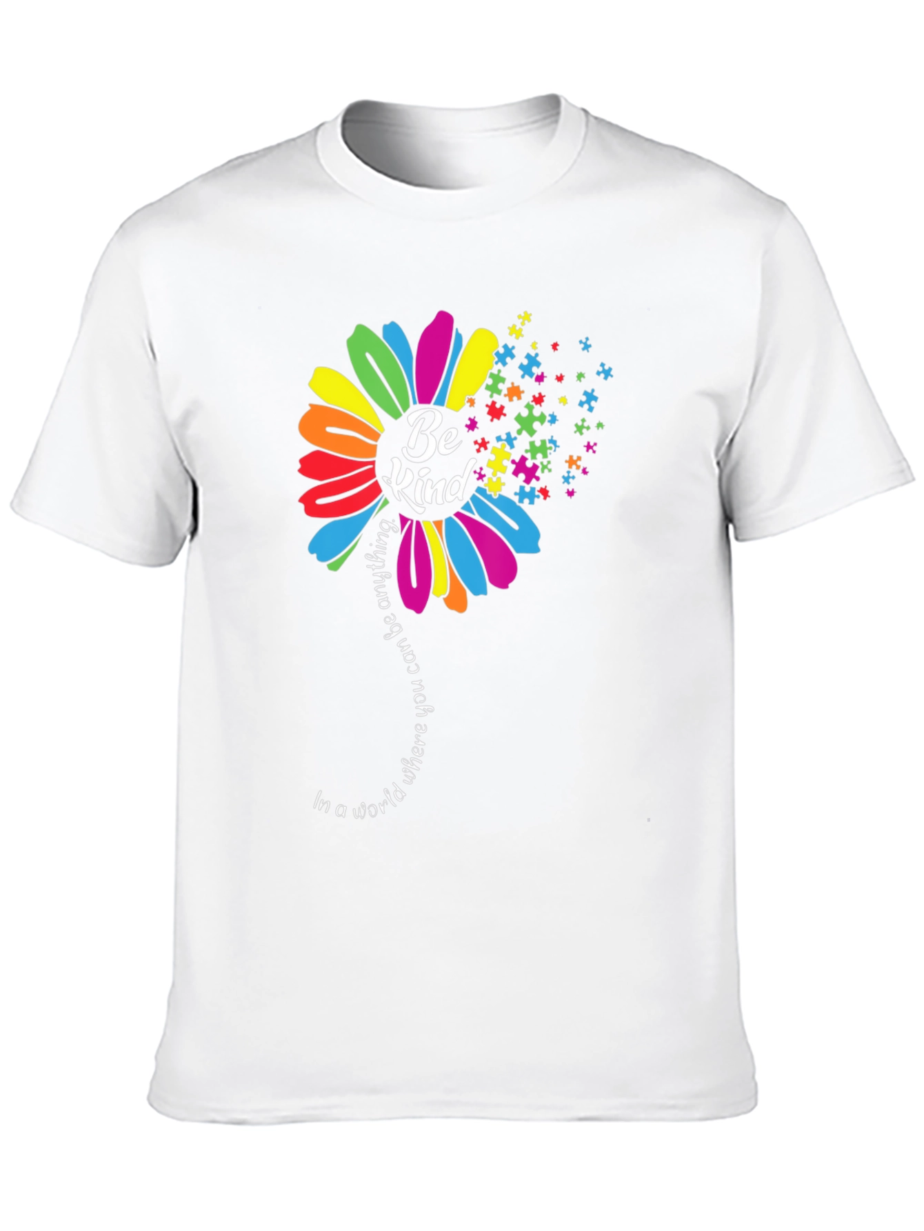 Black Be Kind Autism Awareness T-Shirt view 10