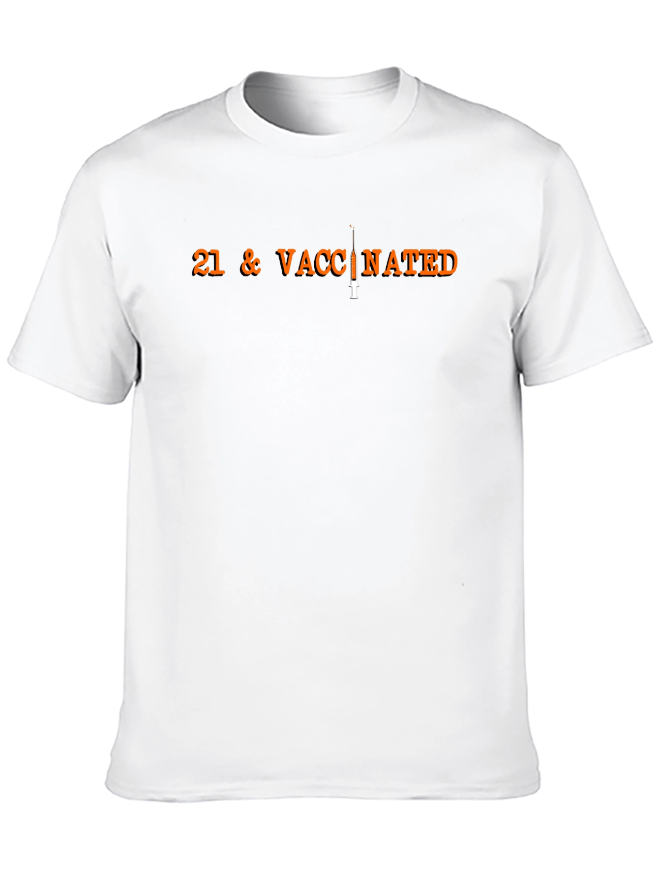 Black 21 & Vaccinated Graphic T-Shirt view 10
