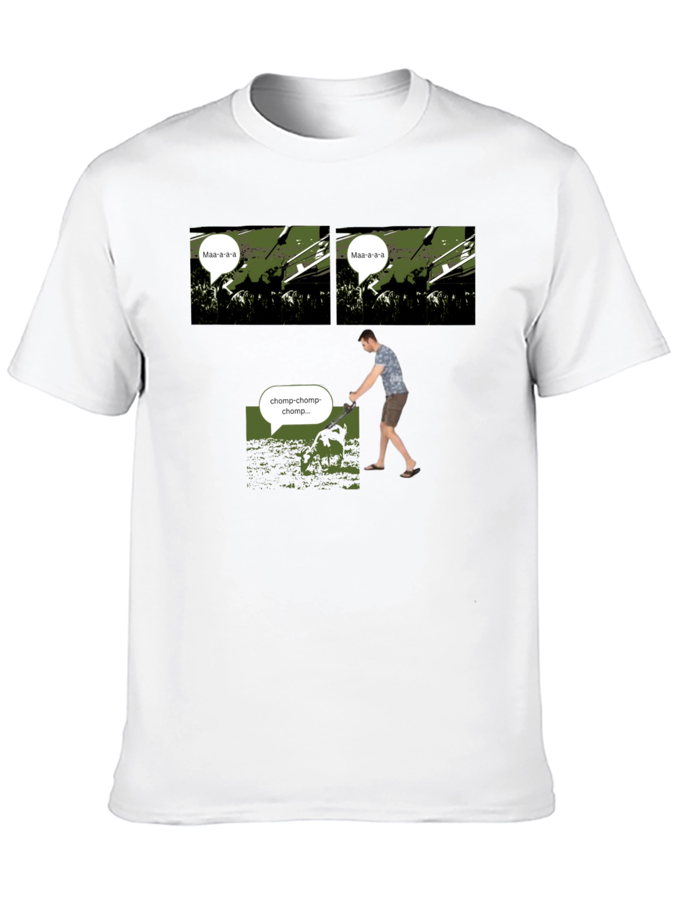 Black Maa-a-a-a vs Chomp T-Shirt view 10