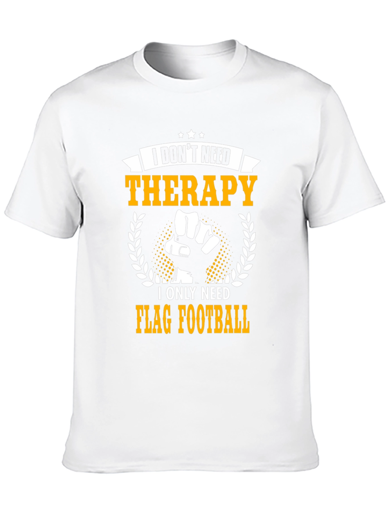Black Flag Football Therapy T-Shirt view 10