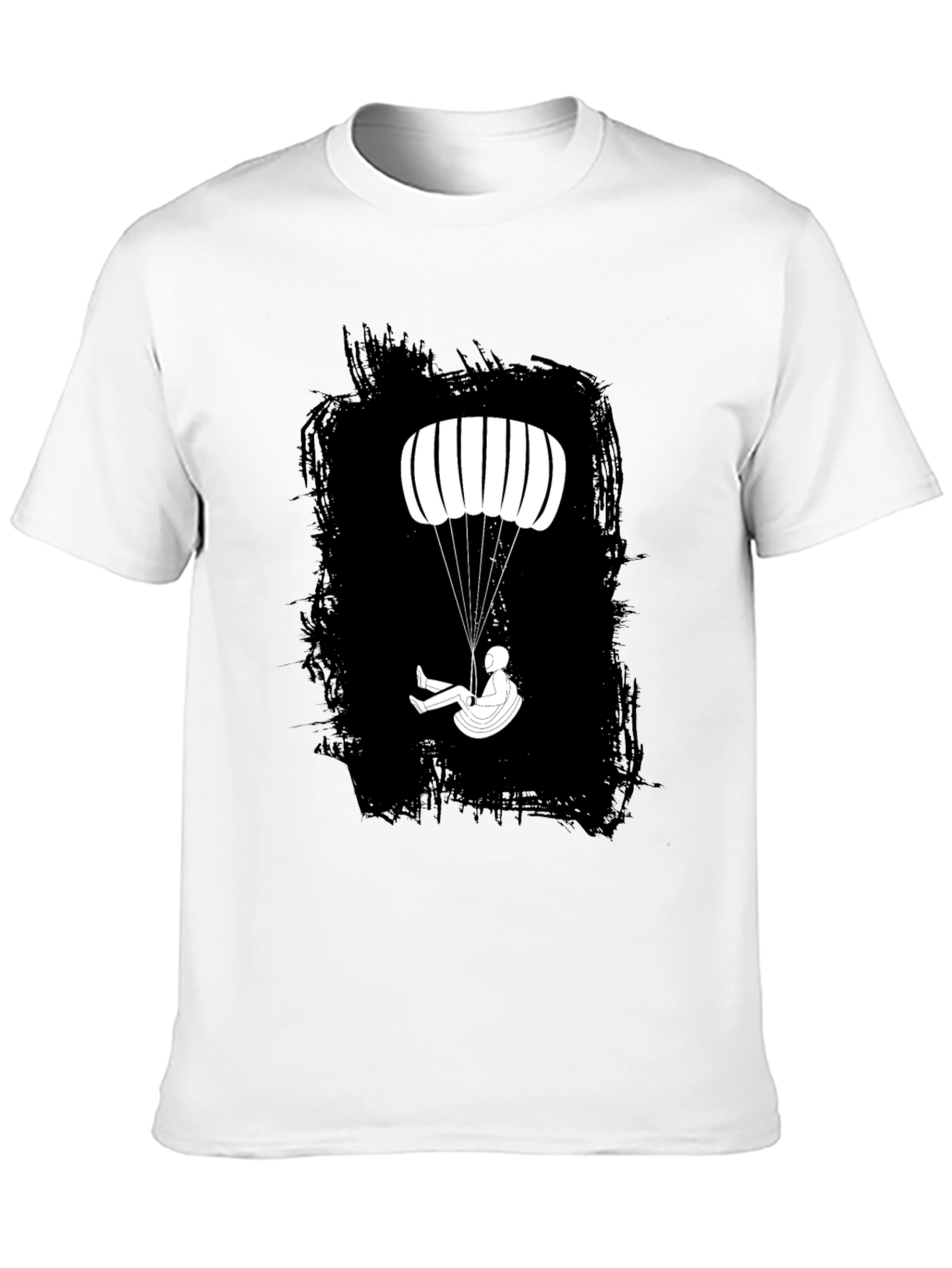 Black Paragliding T-Shirt - Skydiving Adventure Tee view 10