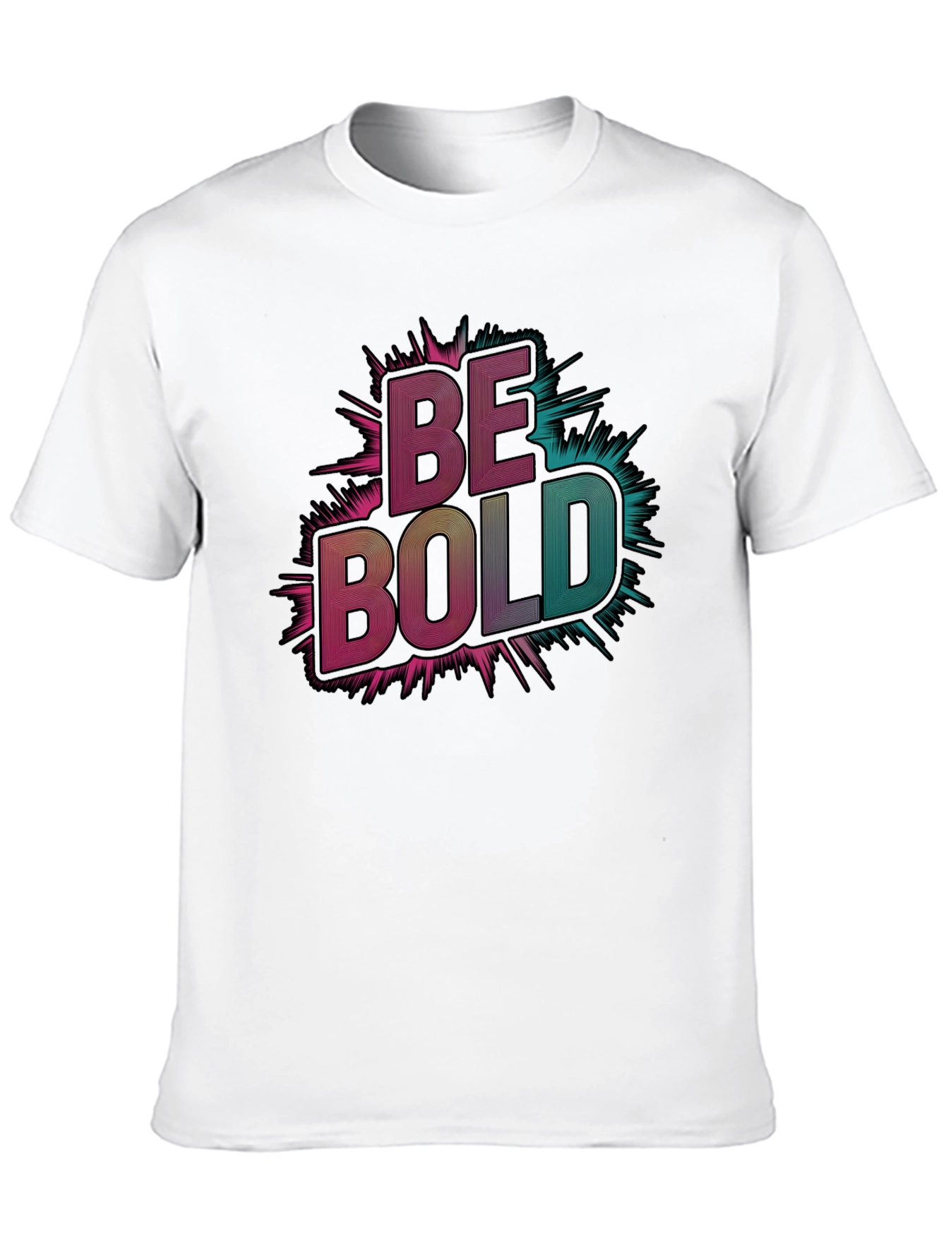 Black Be Bold Graphic Tee - Men's Black T-Shirt view 10