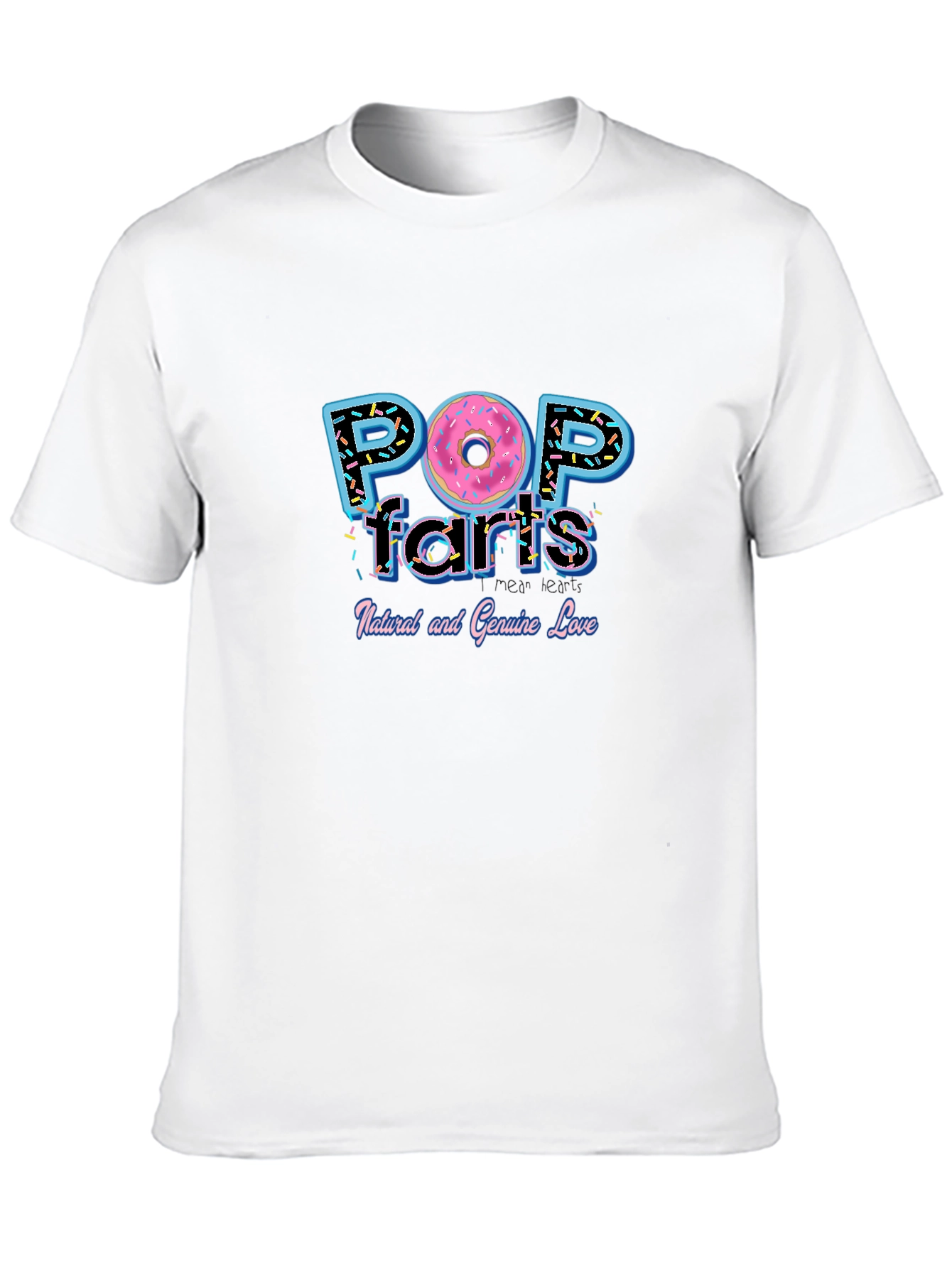 Black Pop Farts T-Shirt - Funny Donut Graphic Tee view 10
