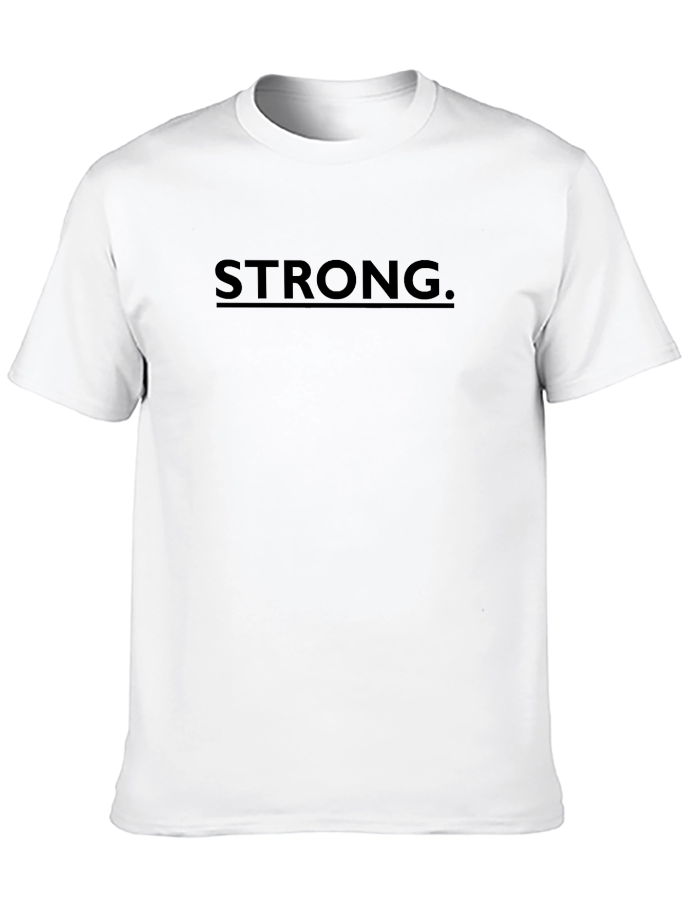 Black Strong Graphic Tee - Mens Black Short Sleeve T-Shirt view 10