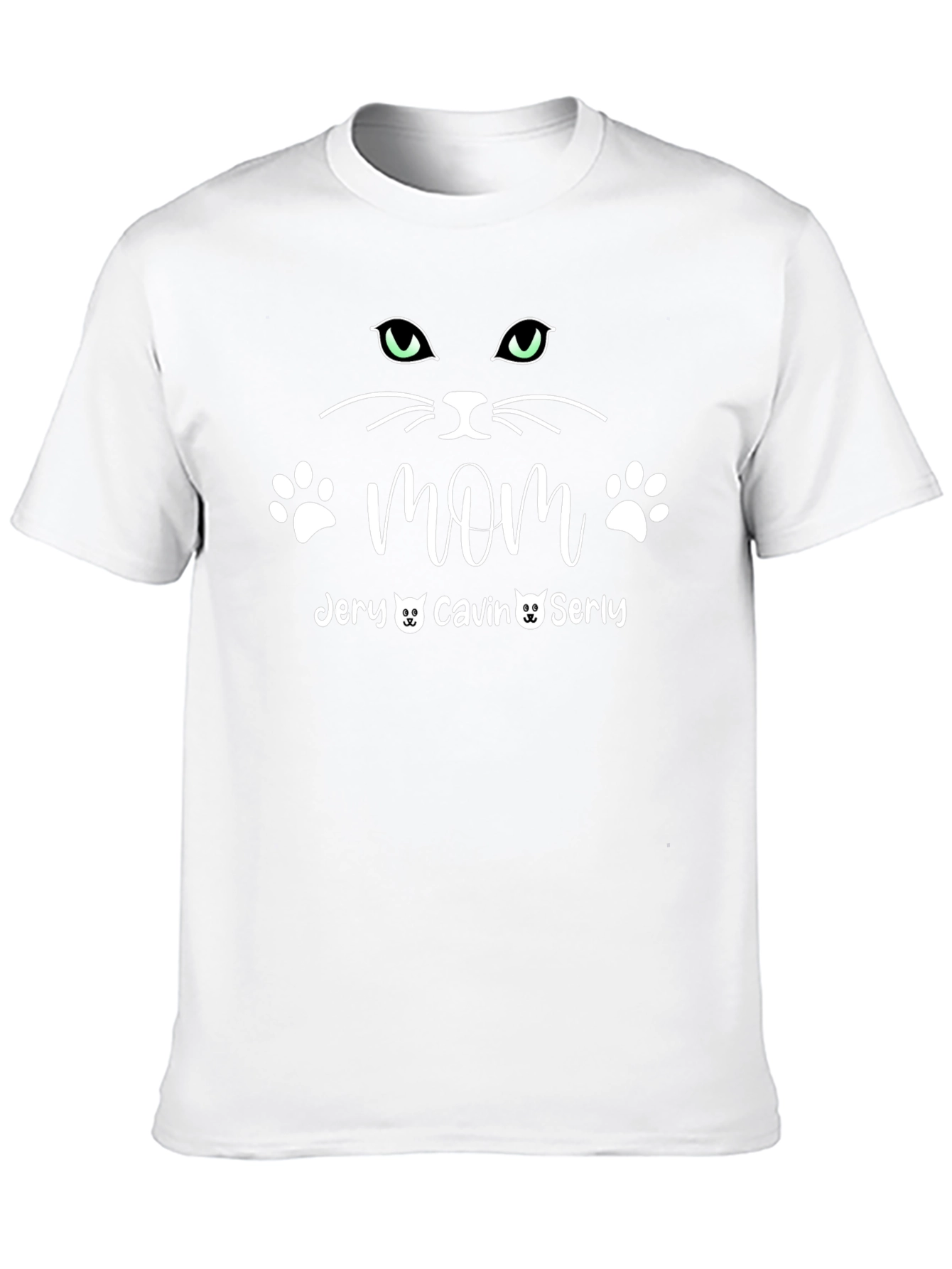 Black Cat Mom Personalized T-Shirt view 10