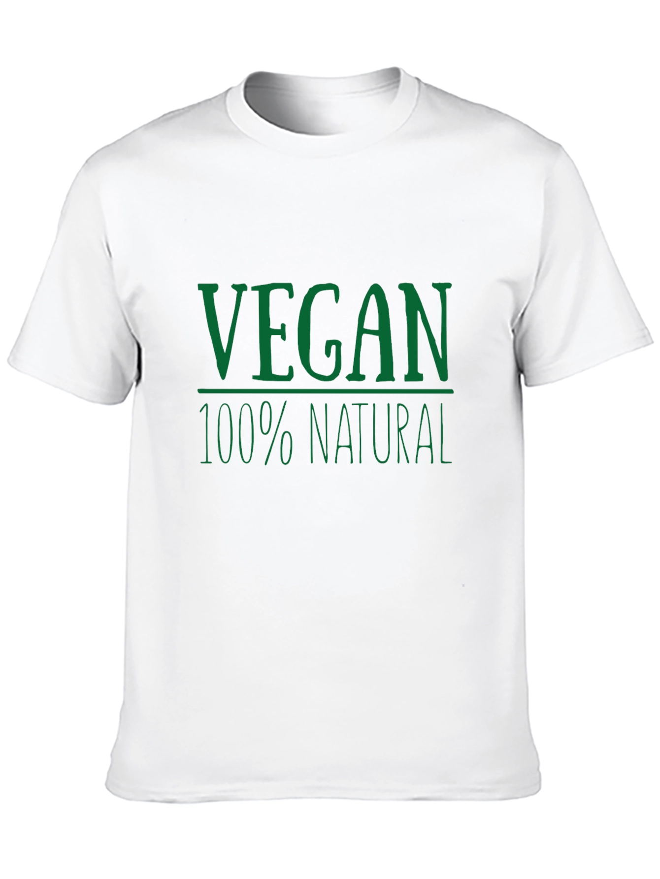 Vegan 100% Natural Graphic T-Shirt - Black - 10