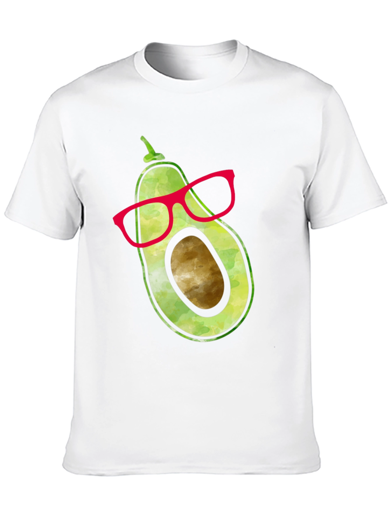 Black Cool Avocado with Glasses Graphic Tee view 10