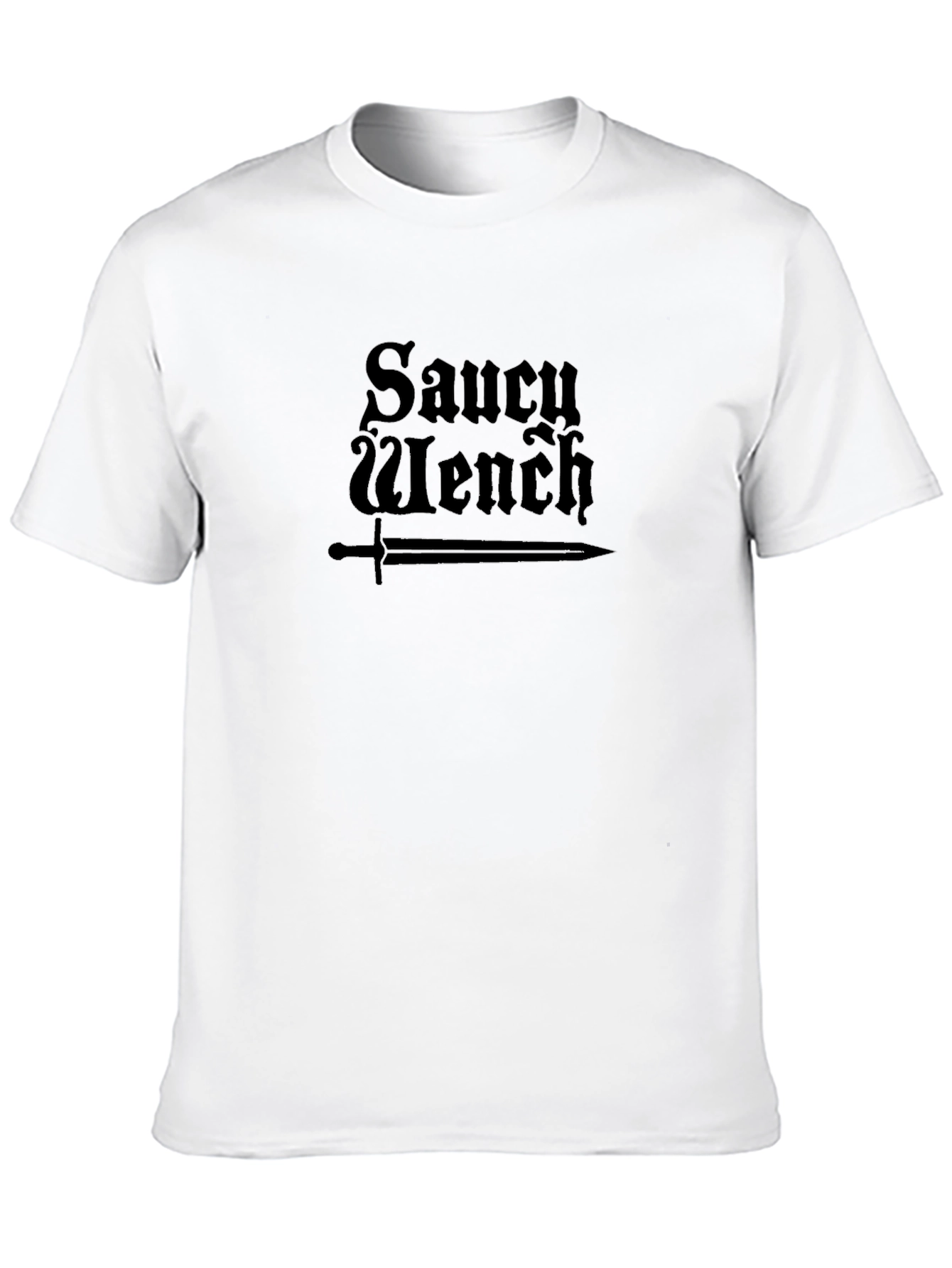 Black Saucy Wench Sword Graphic T-Shirt view 10