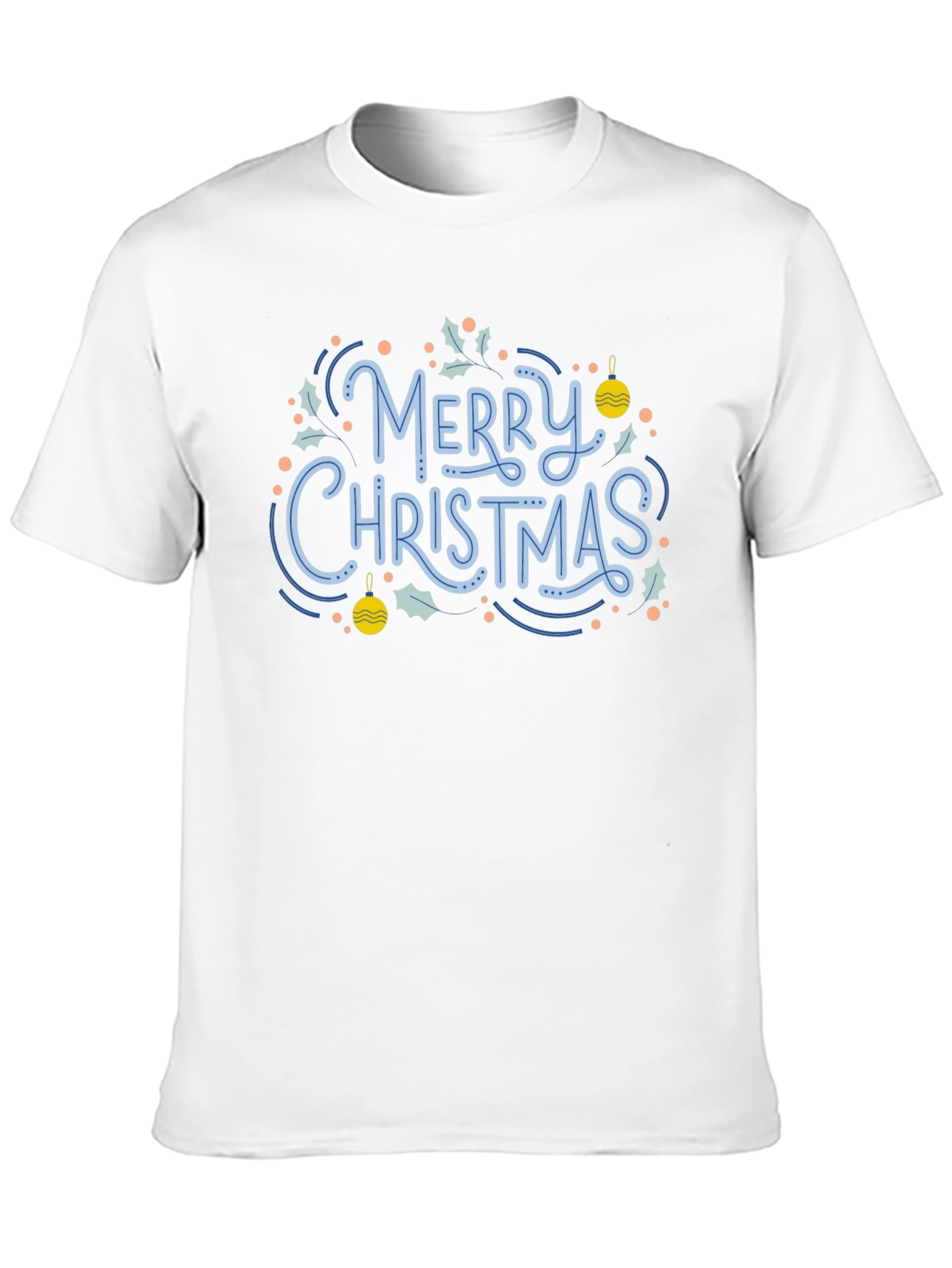 Black Festive Merry Christmas Graphic Tee view 10