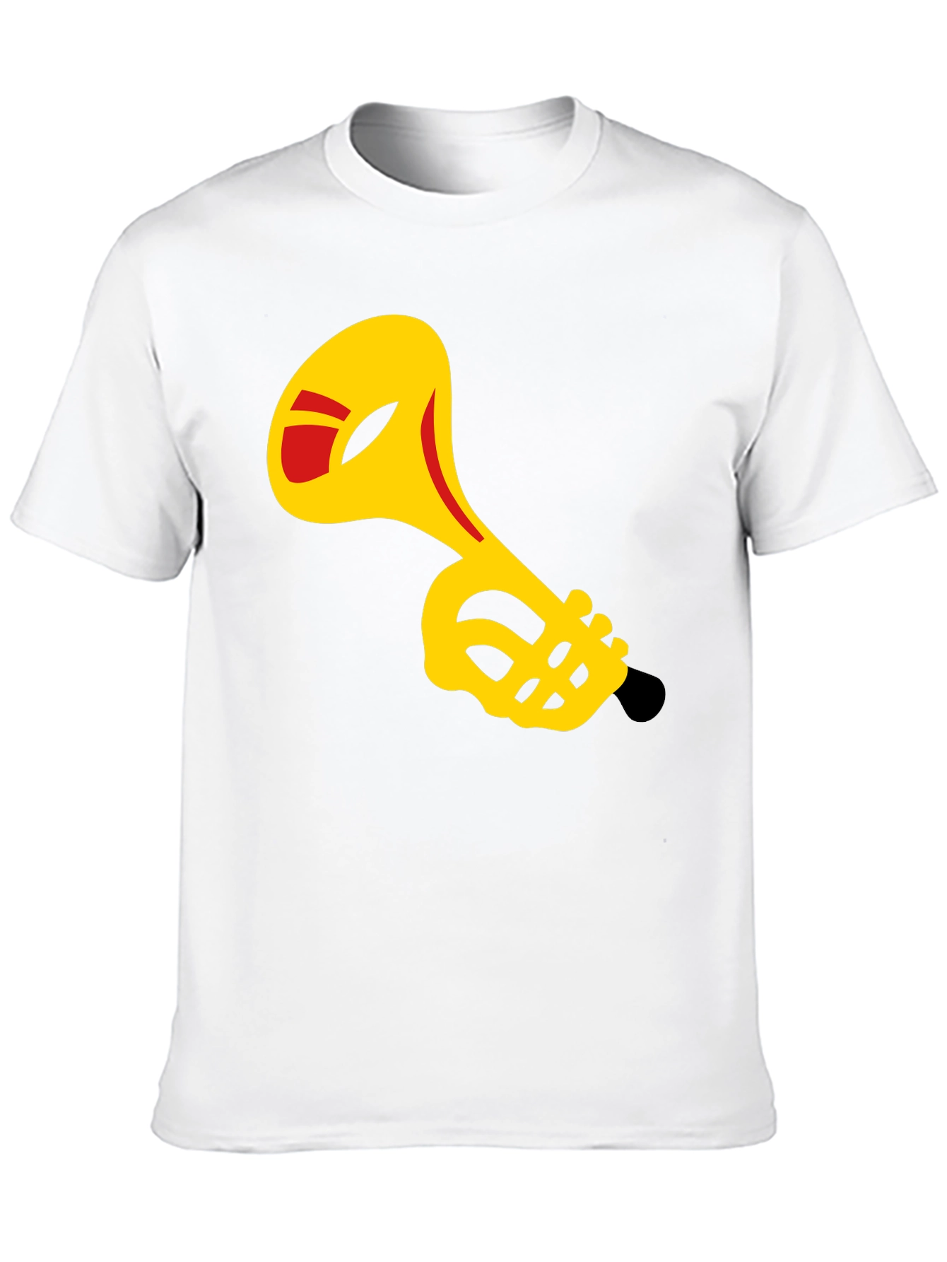 Black Trumpet Graphic Black T-Shirt - Music Lover Tee view 10