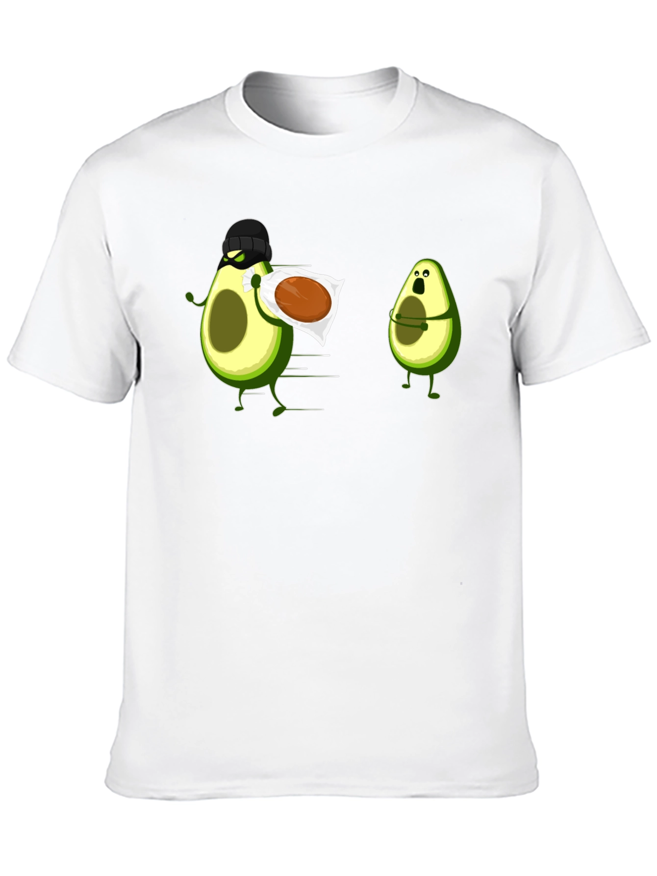 Black Avocado Thief Graphic Tee - Funny Fruit Humor view 10