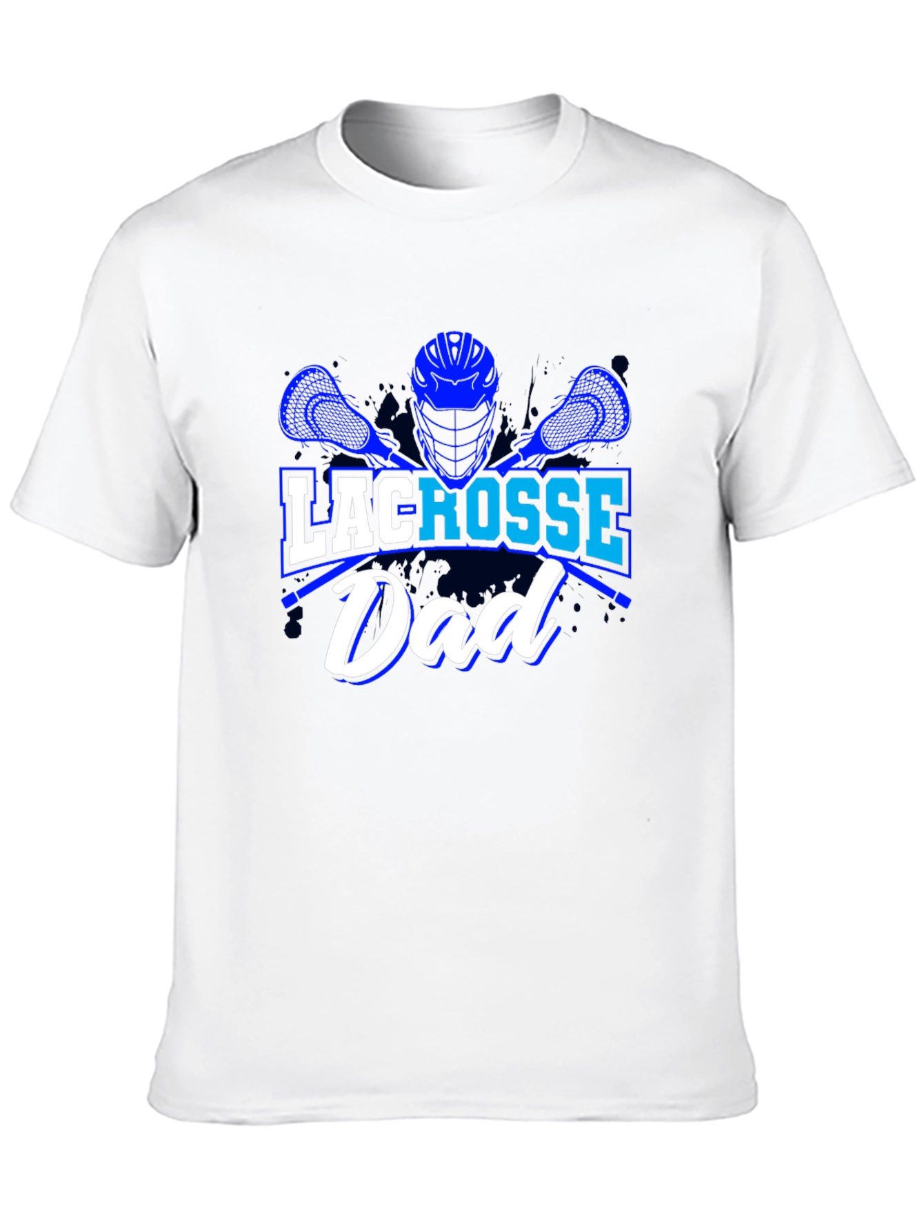 Black Lacrosse Dad T-Shirt view 10