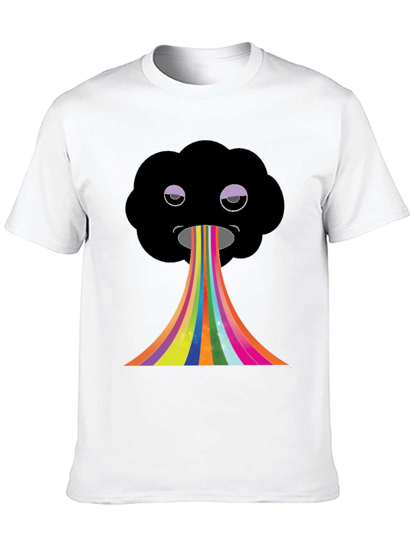 Black Rainbow Cloud Graphic Tee view 10