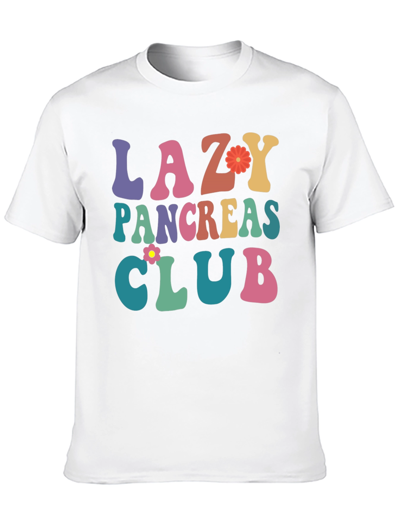 Black Lazy Pancreas Club Graphic T-Shirt view 10
