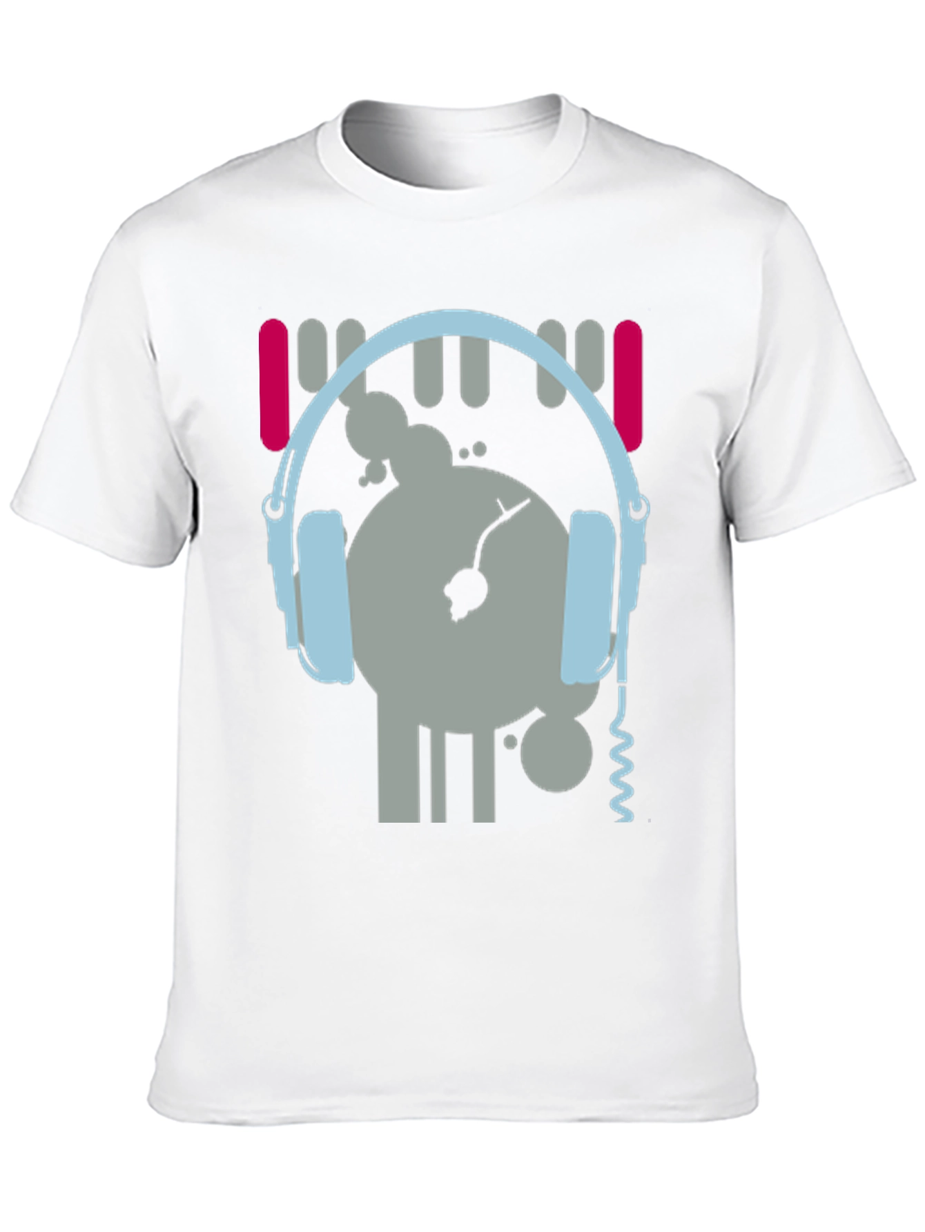 Black DJ Graphic Tee - Music Lover's Black T-Shirt view 10