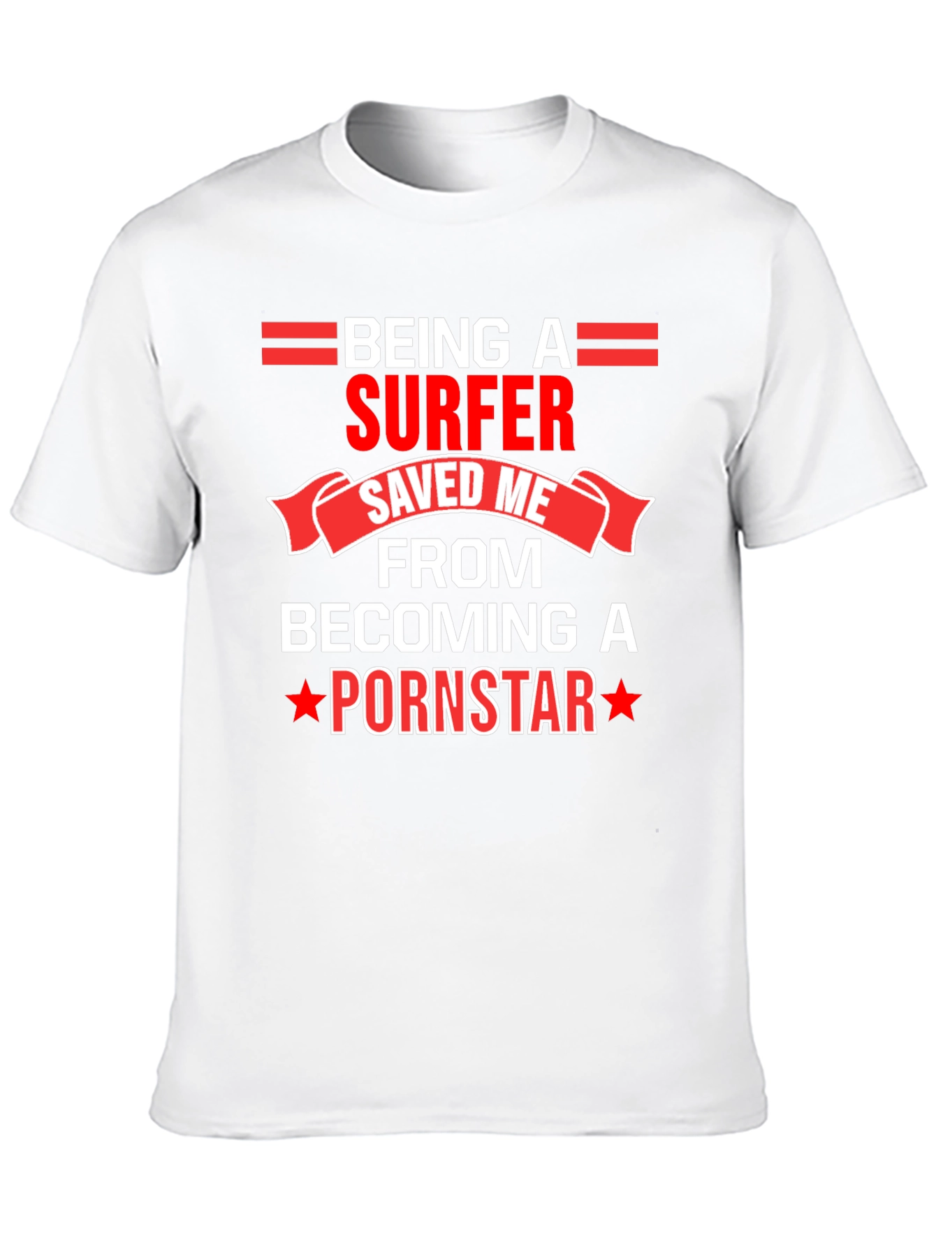 Black Being A Surfer T-Shirt Funny Novelty Tee view 10