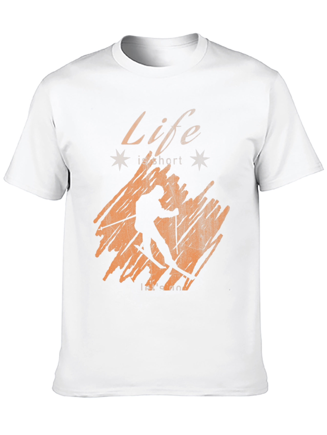 Black Life is Short Ski T-Shirt - Unisex view 10