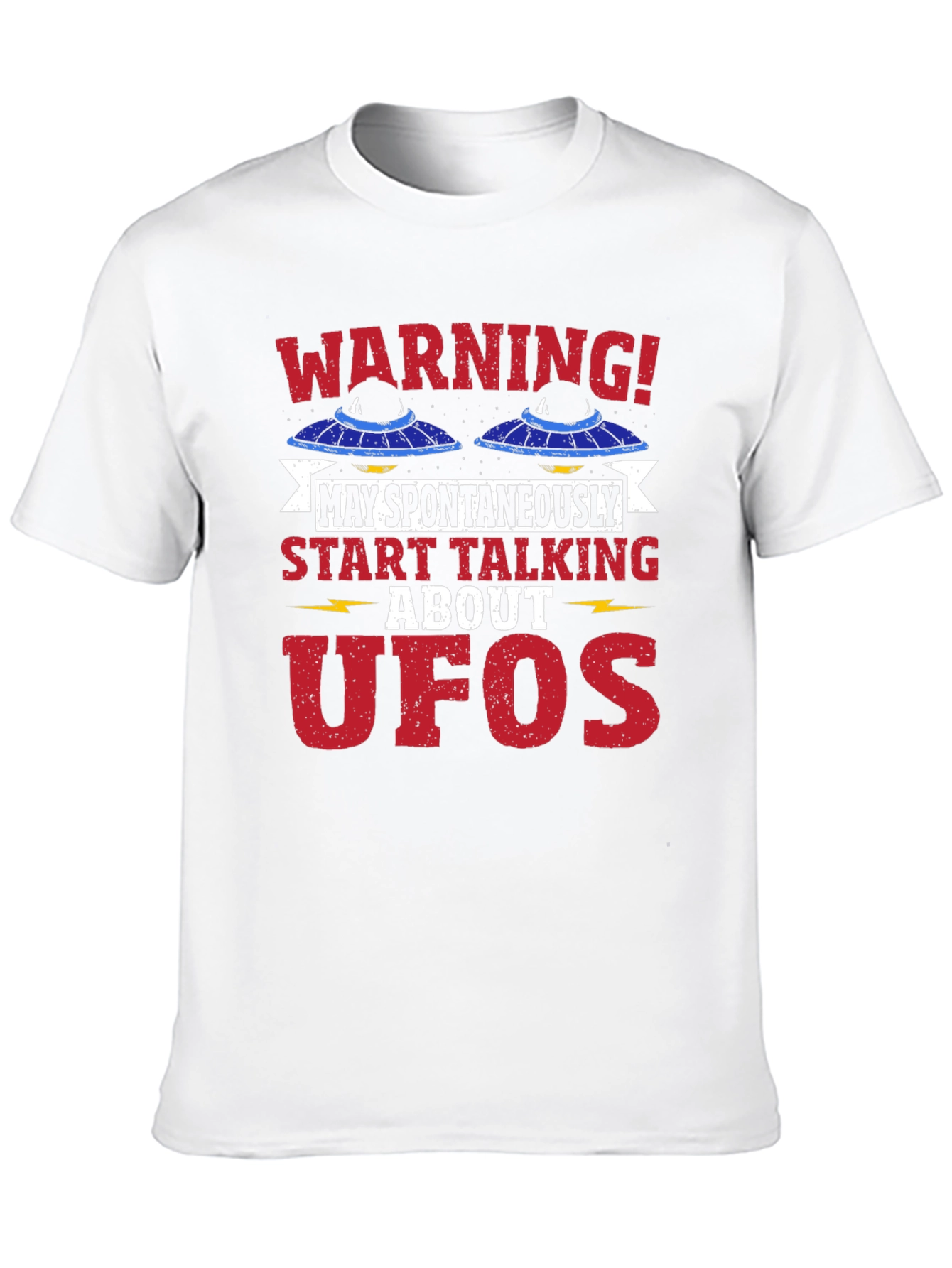 Black UFO Conversation Starter Graphic Tee view 10