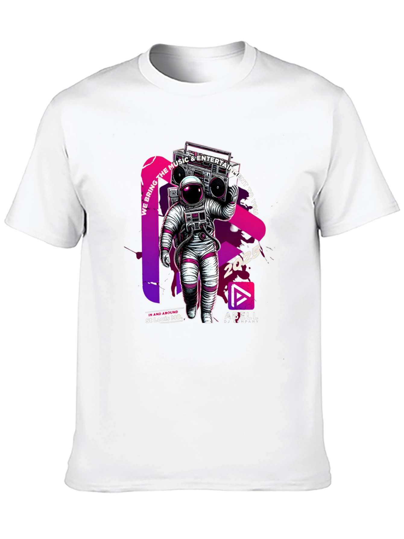 Black Astronaut Music T-Shirt - We Bring the Music view 10