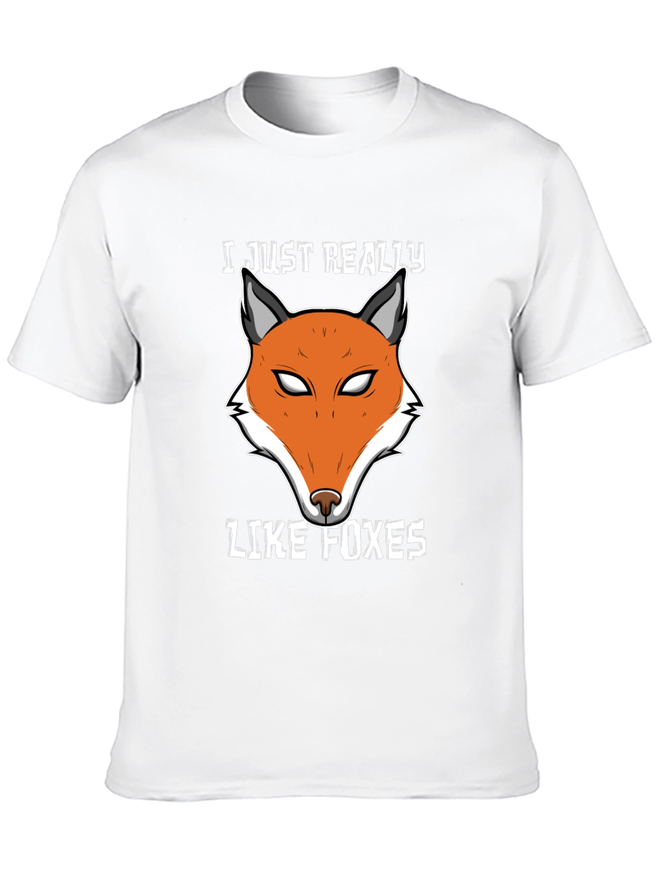 Black Fox Lover T-Shirt | Cute Fox Face Design view 10