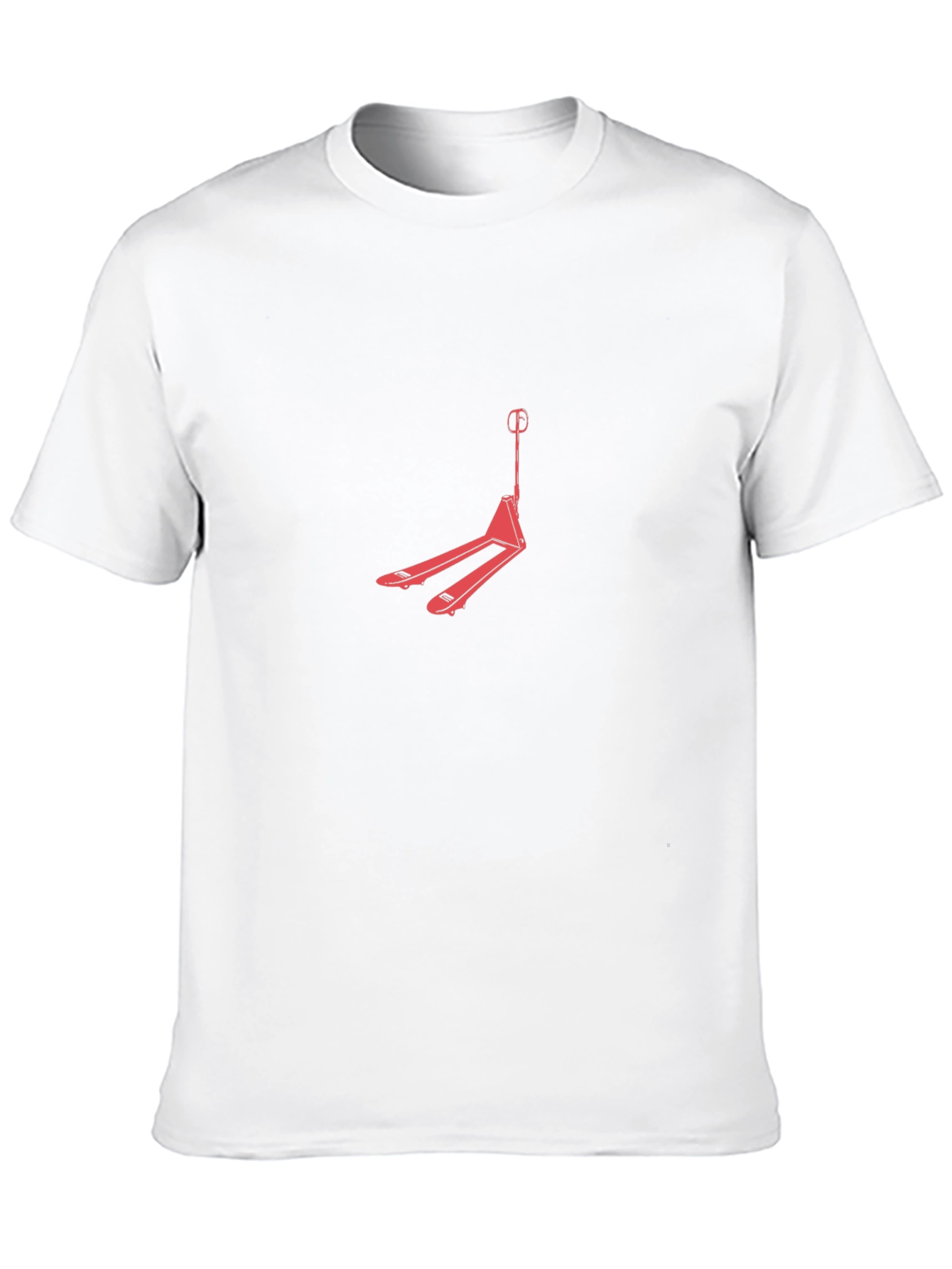 Black Red Pallet Jack Graphic Tee - Black Cotton Comfort view 10