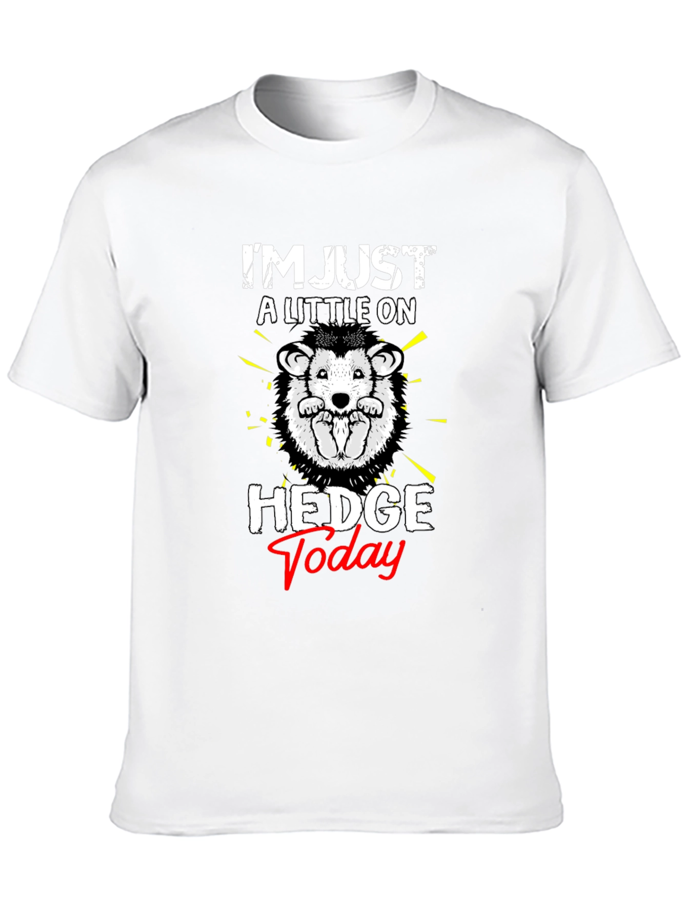 Black Hedgehog 'Hedge Today' Graphic T-Shirt view 10