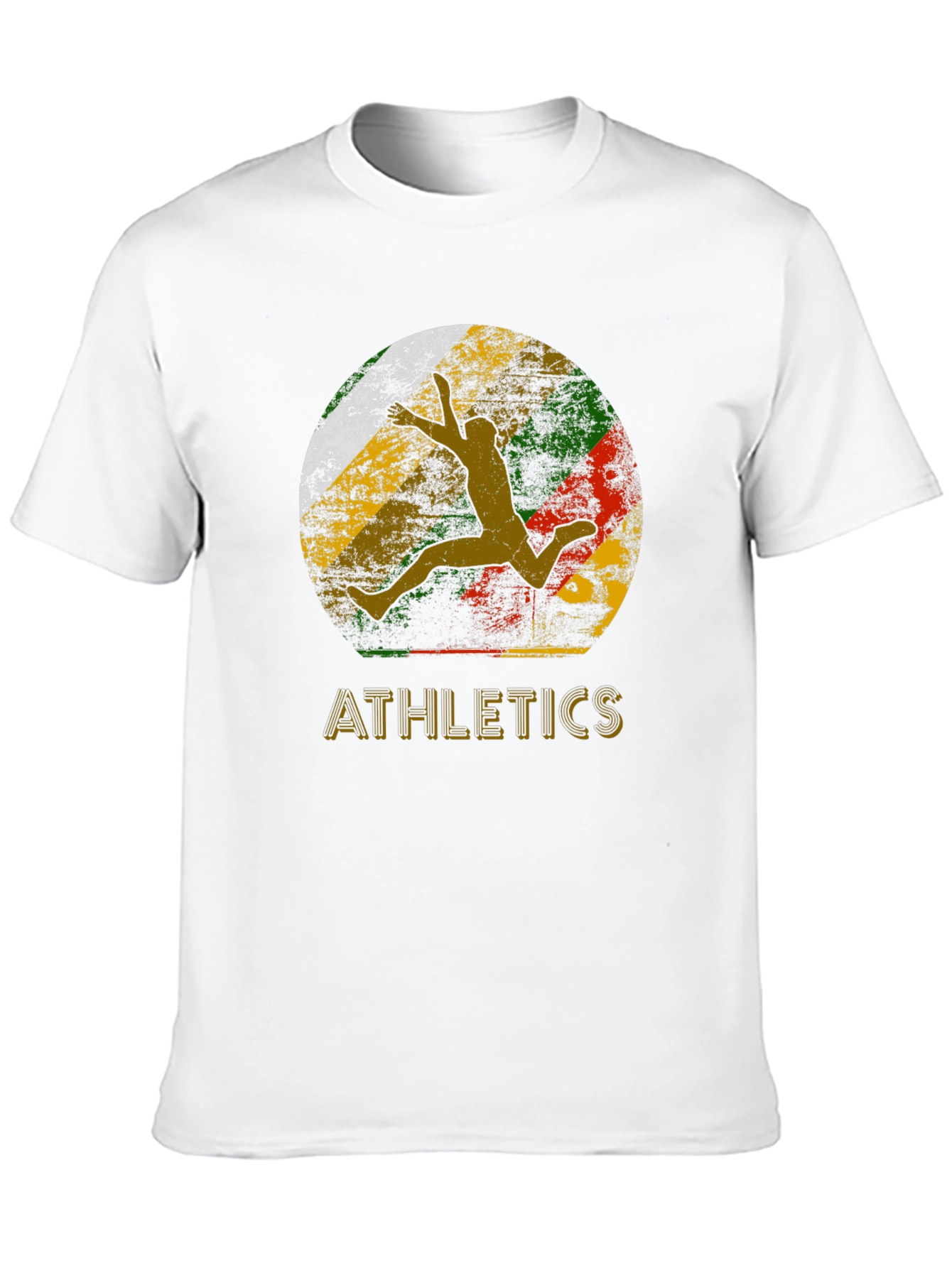 Black Retro Athletics Graphic Tee - Vintage Runner Design view 10