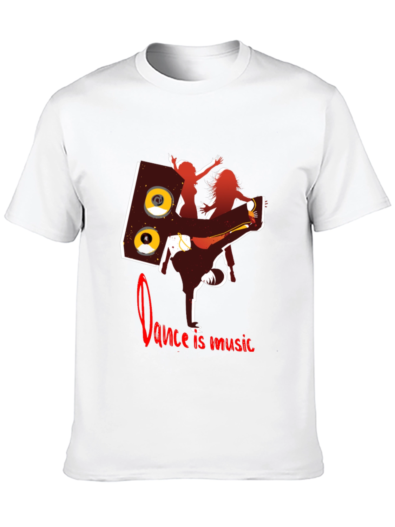 Black Dance is Music Graphic Tee view 10