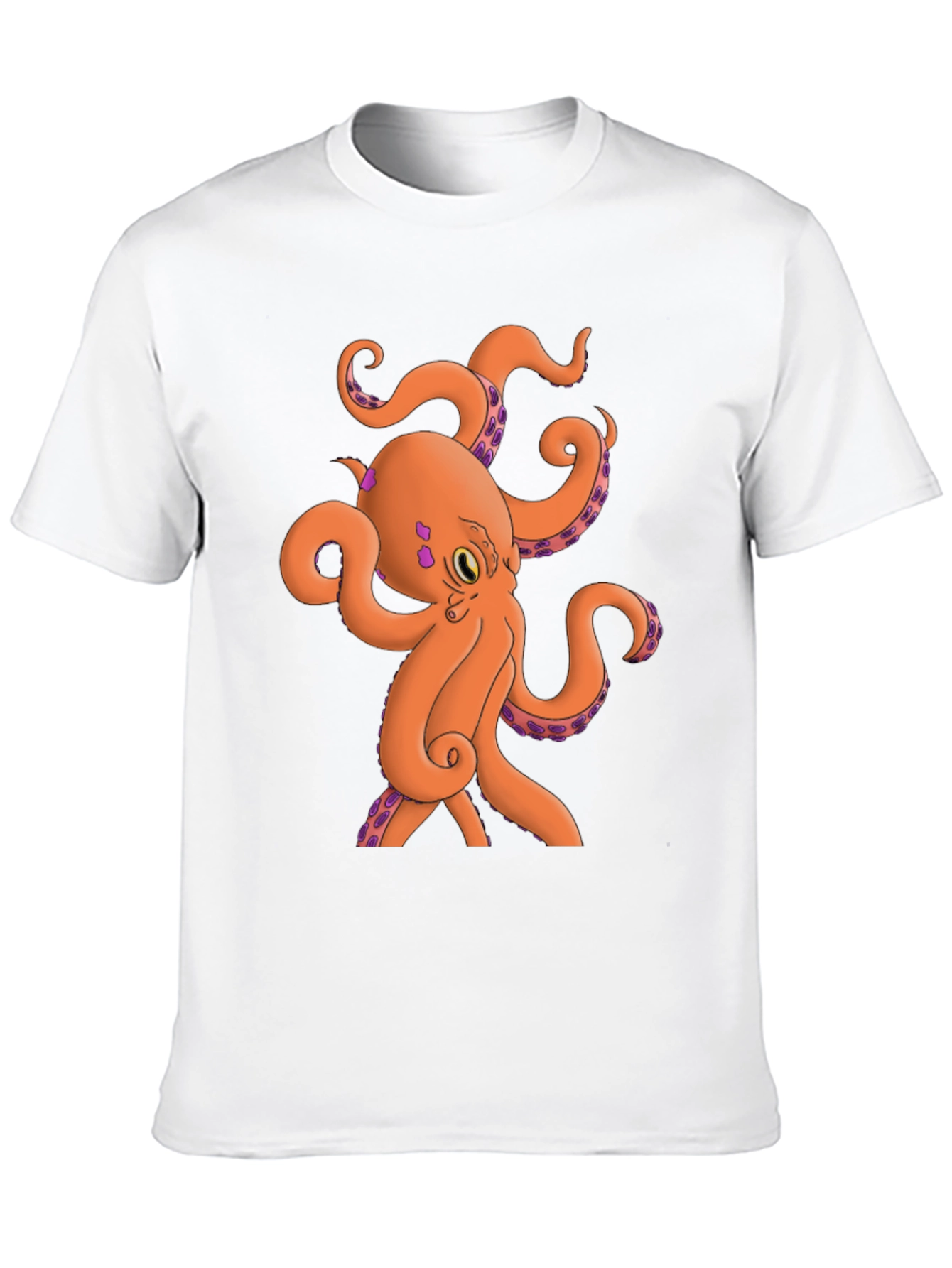 Black Octopus Graphic Tee - Black Cotton Blend view 10