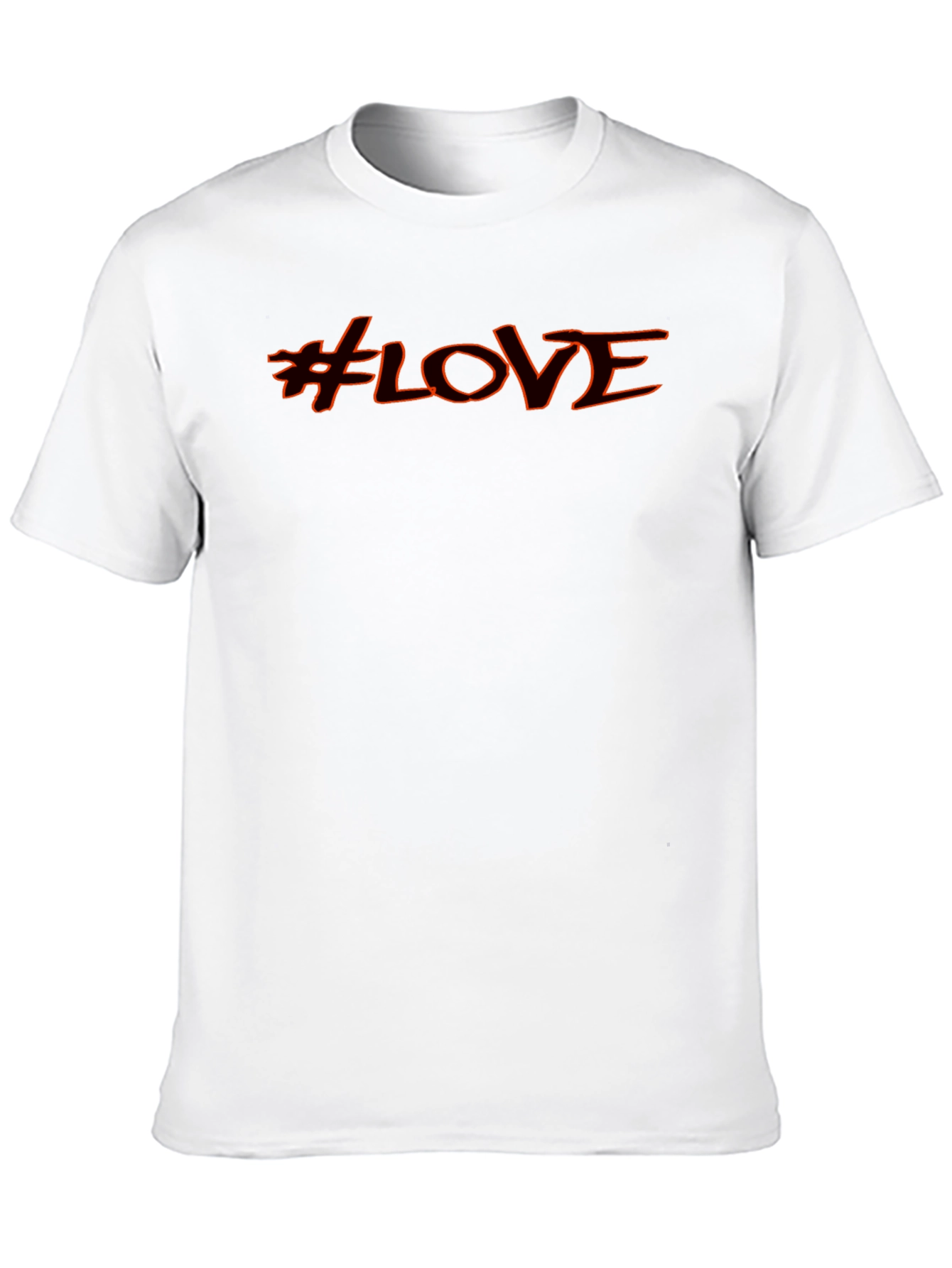 Black #LOVE Graphic T-Shirt - Casual Black Tee view 10