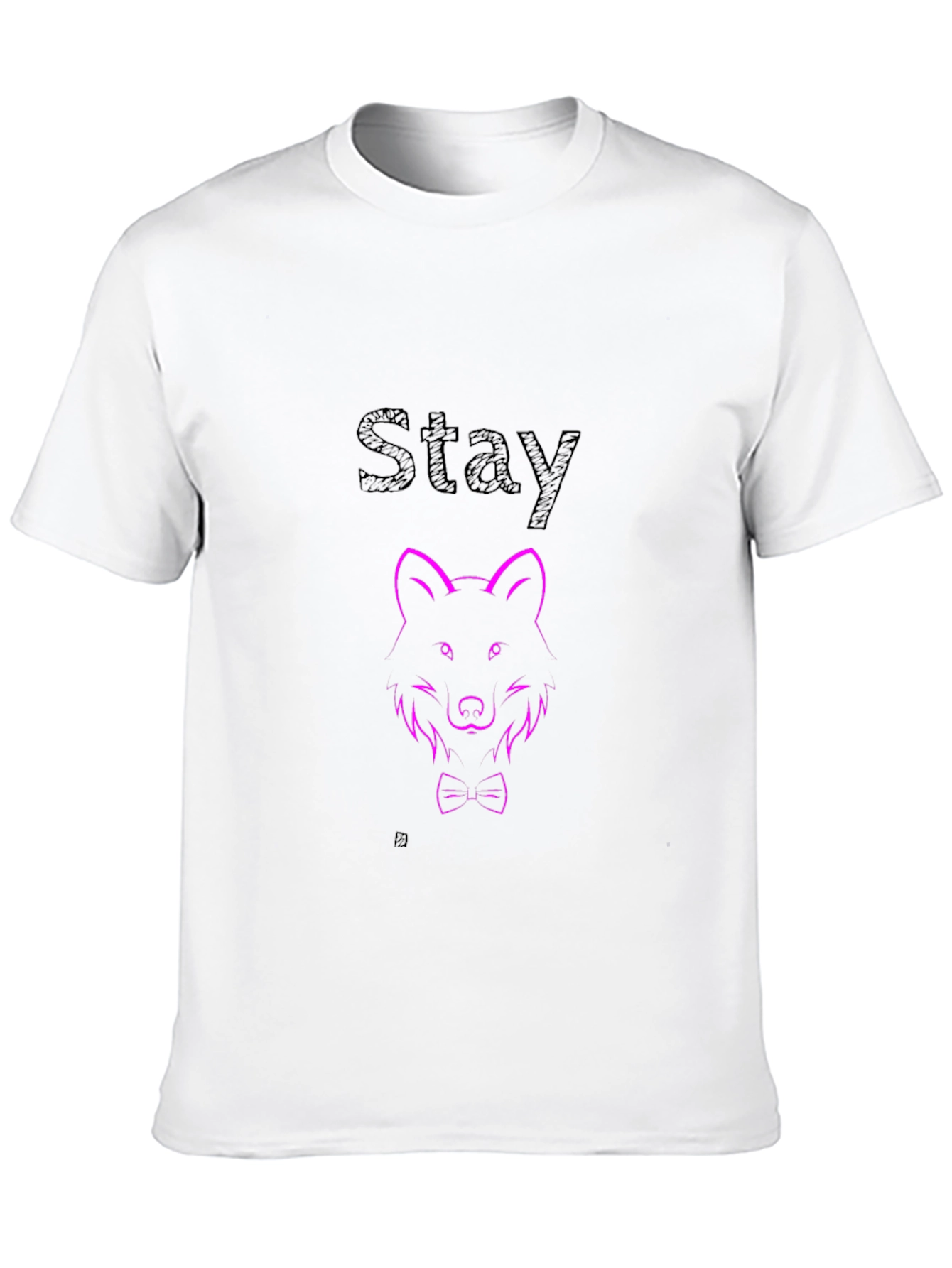 Black Men's Black Wolf Graphic Tee - Stay Stylish view 10