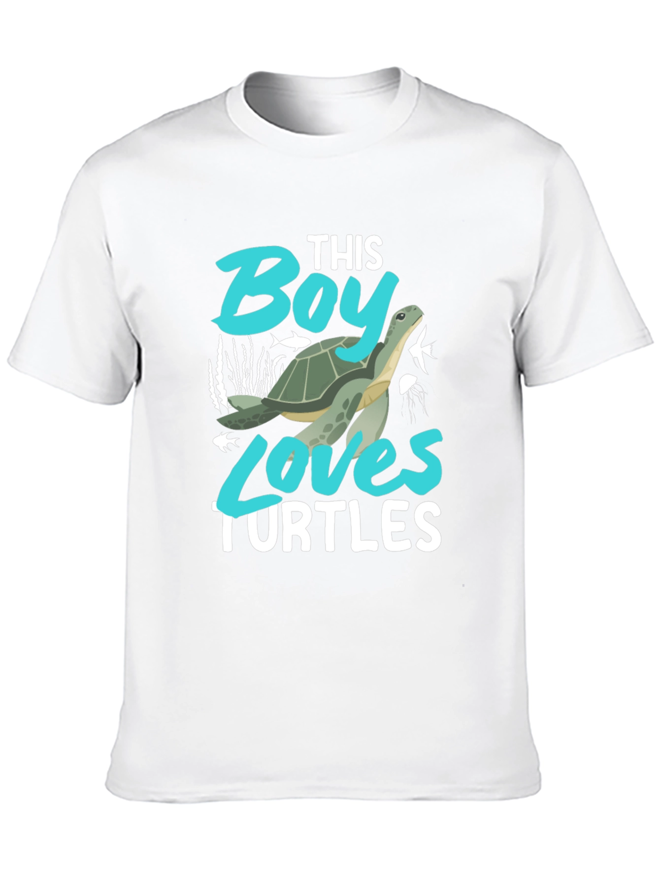 Black Boy Loves Turtles Graphic Tee - Black Cotton Blend view 10
