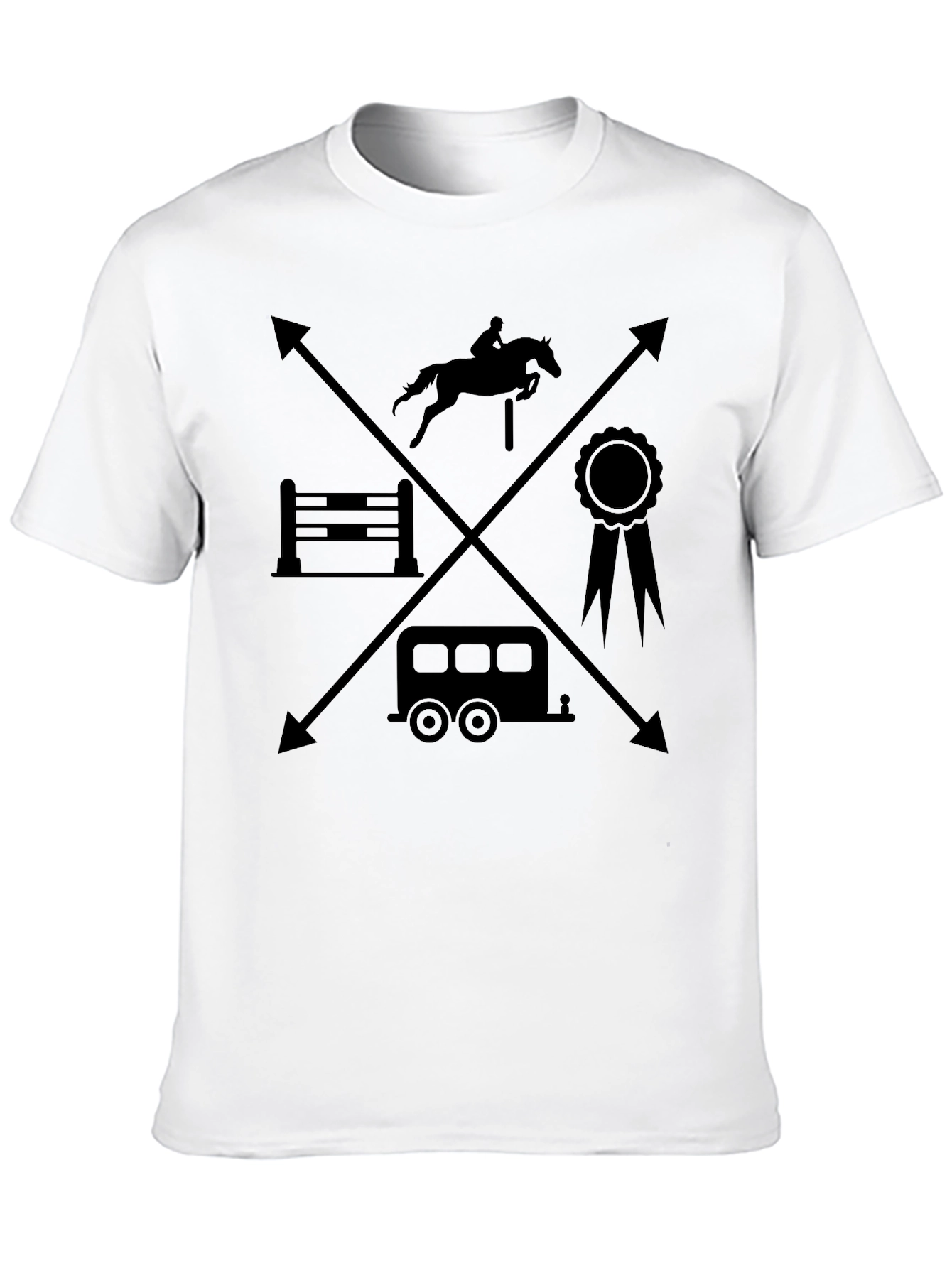 Equestrian T-Shirt - Horseback Riding Design - 10