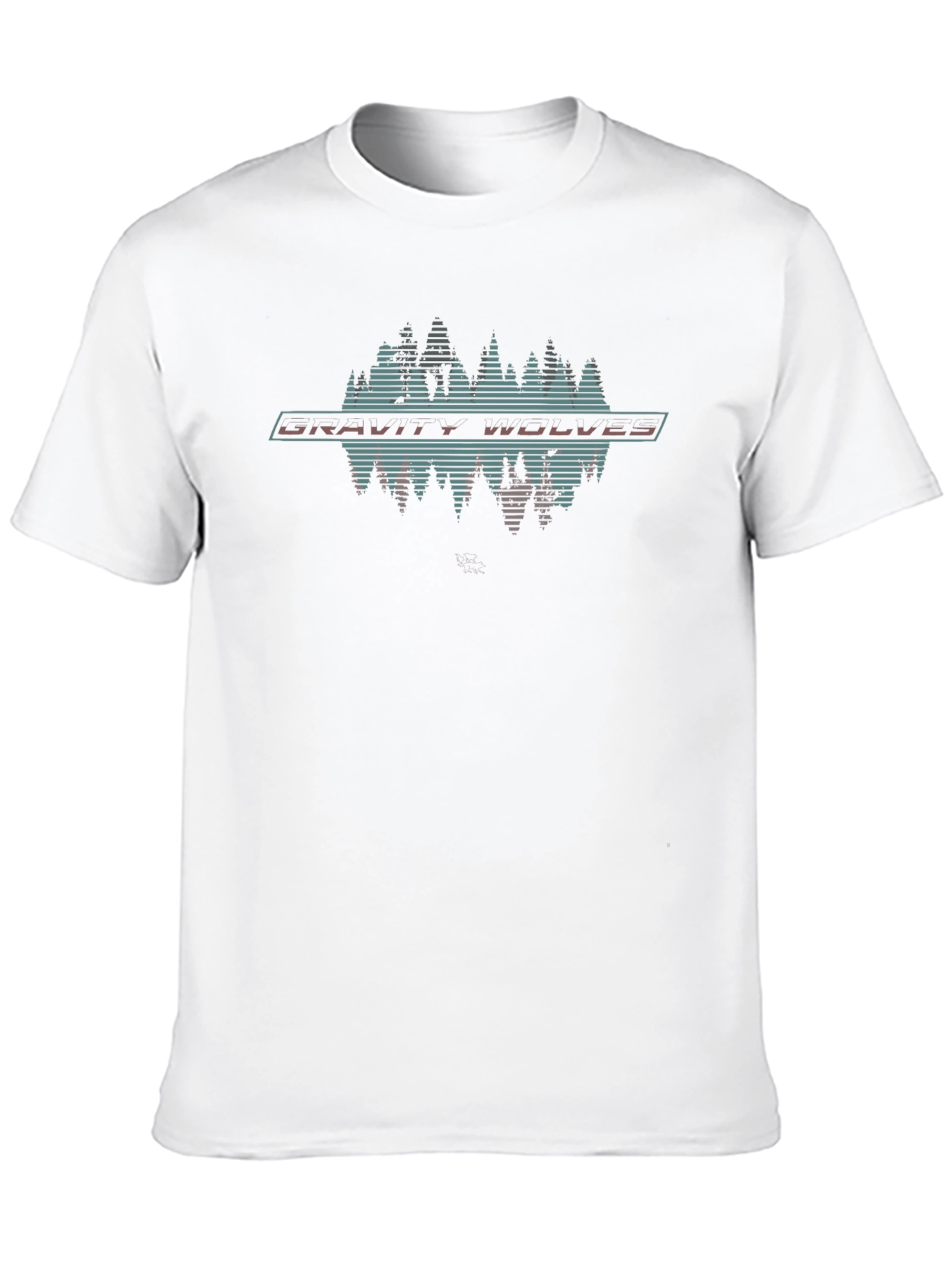 Black Gravity Wolves Graphic Tee - Retro Style view 10