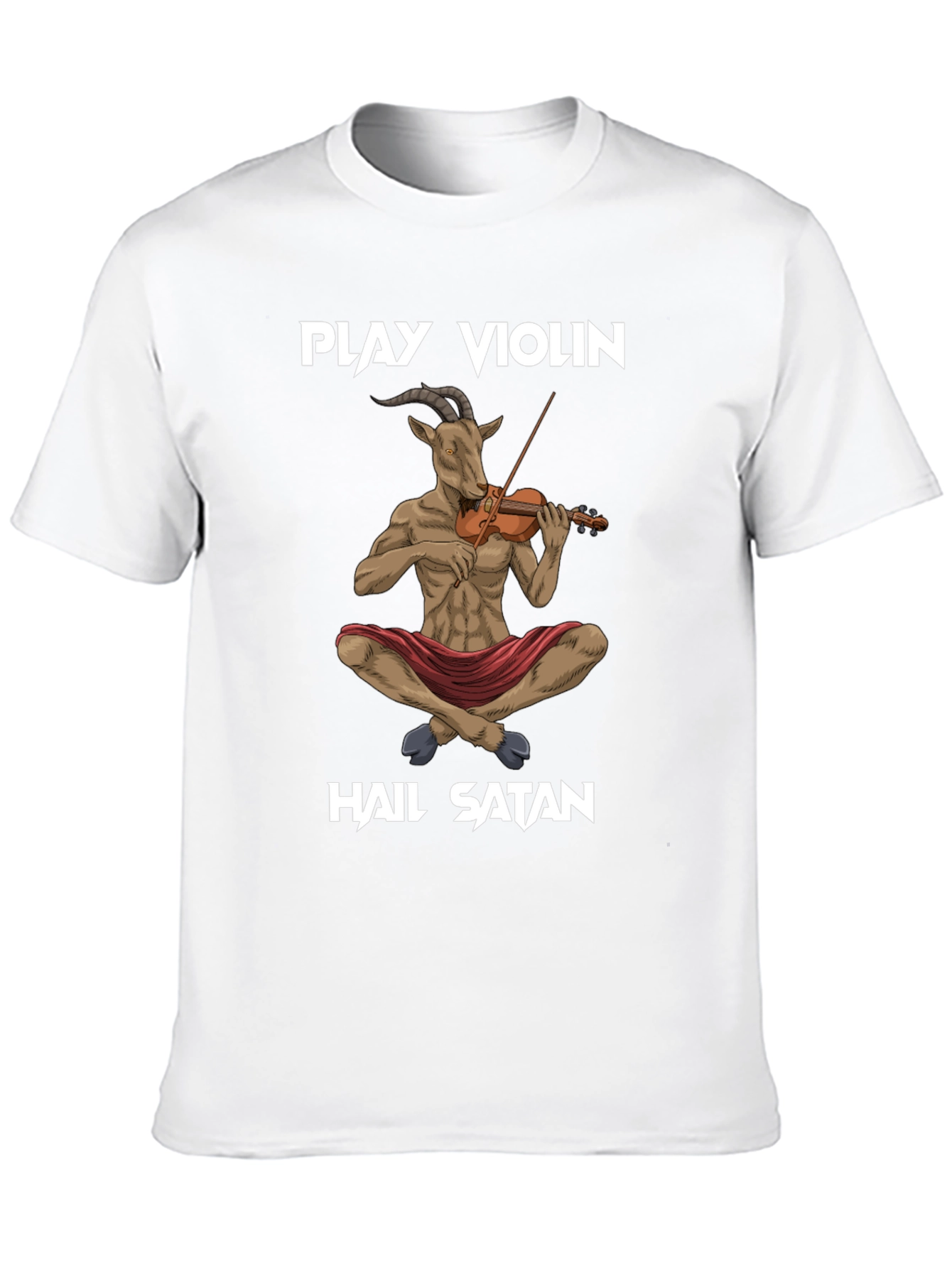Black Play Violin, Hail Satan T-Shirt view 10