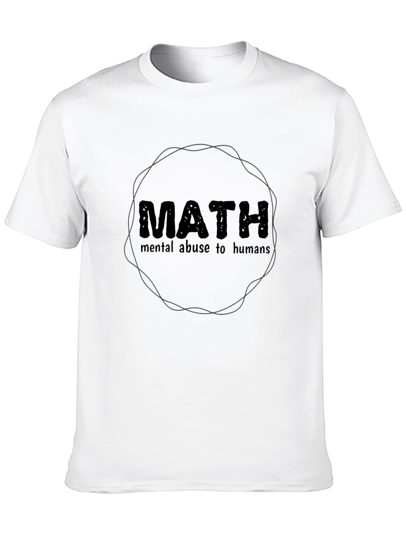 Black Math Mental Abuse T-Shirt view 10