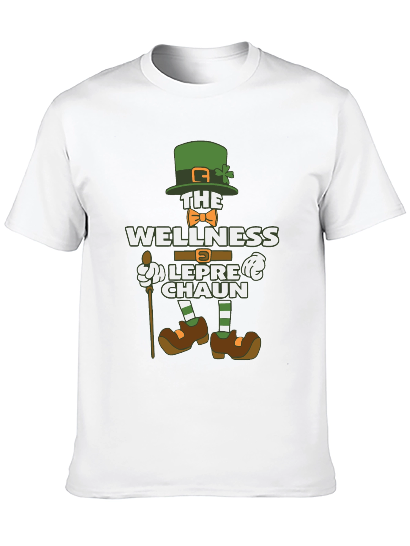 Black Wellness Leprechaun Graphic Tee - St. Patrick's Day Shirt view 10