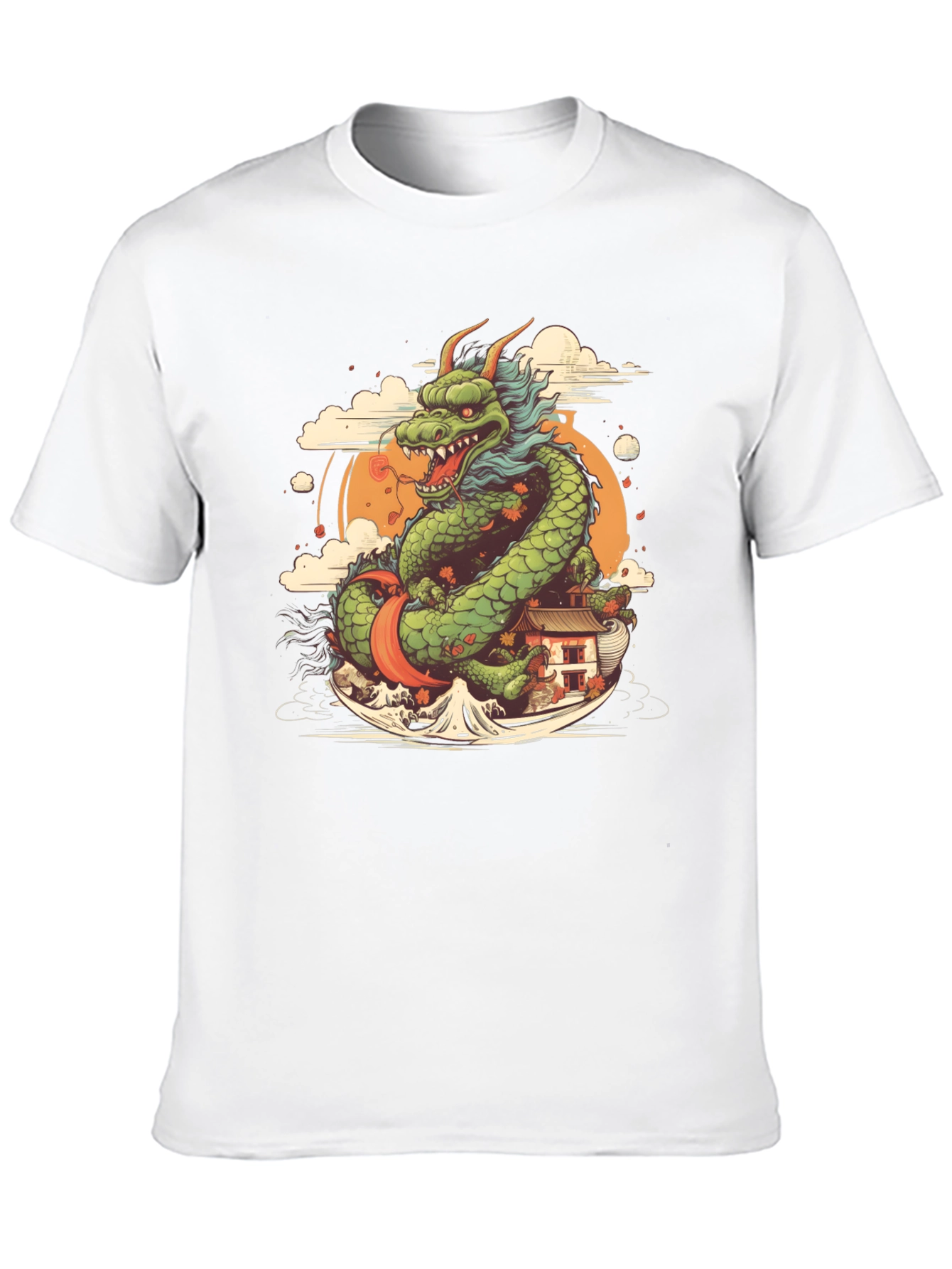 Black Dragon Graphic Tee - Japanese Art Inspired view 10