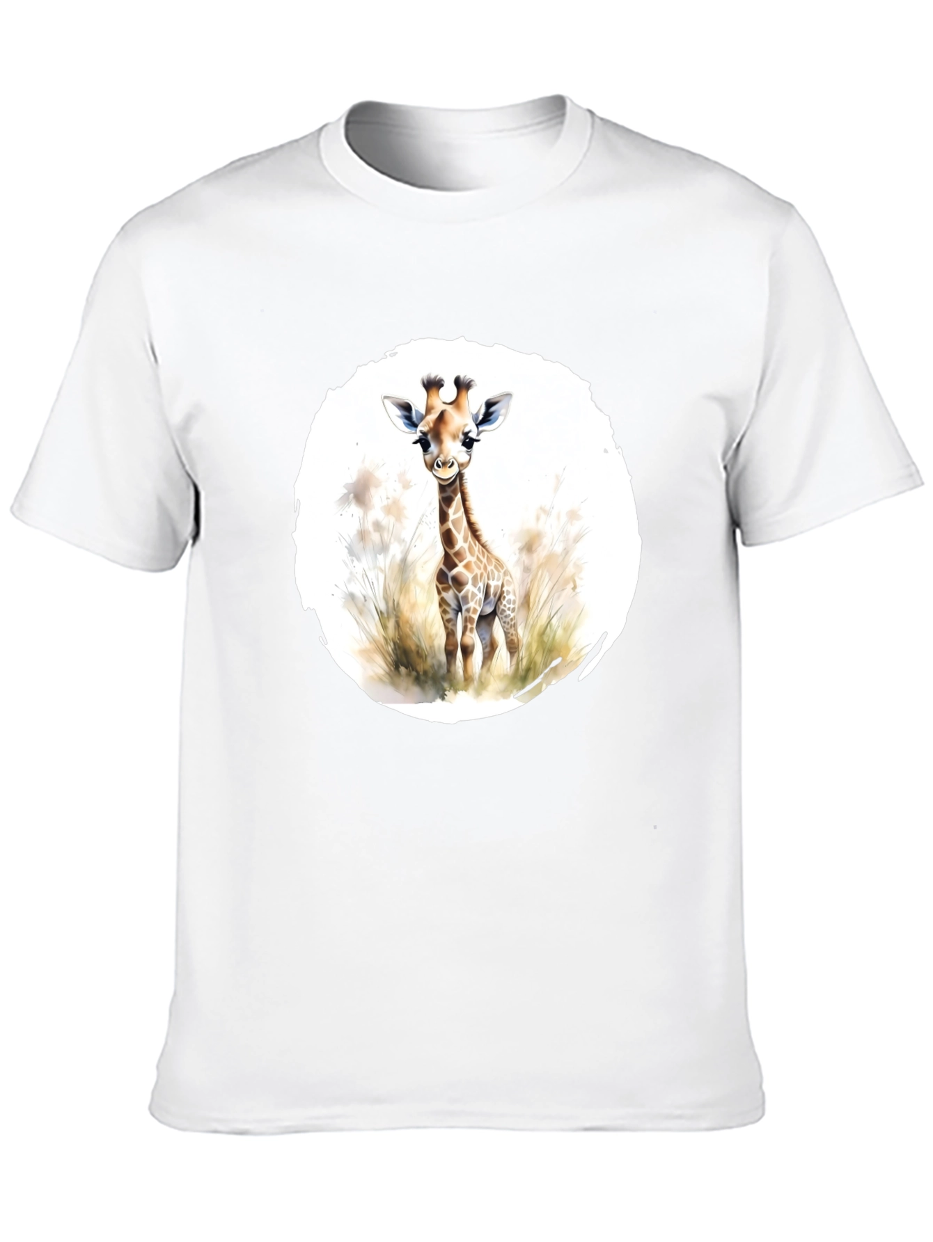 Black Giraffe Graphic Tee - Unisex Black T-Shirt view 10
