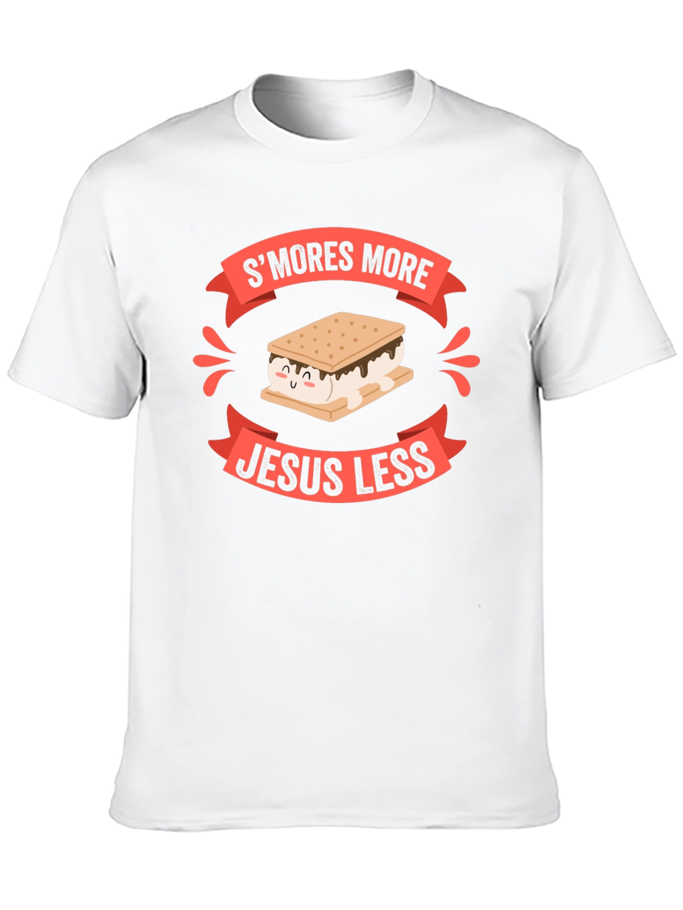 Black S'mores More Jesus Less Graphic T-Shirt view 10
