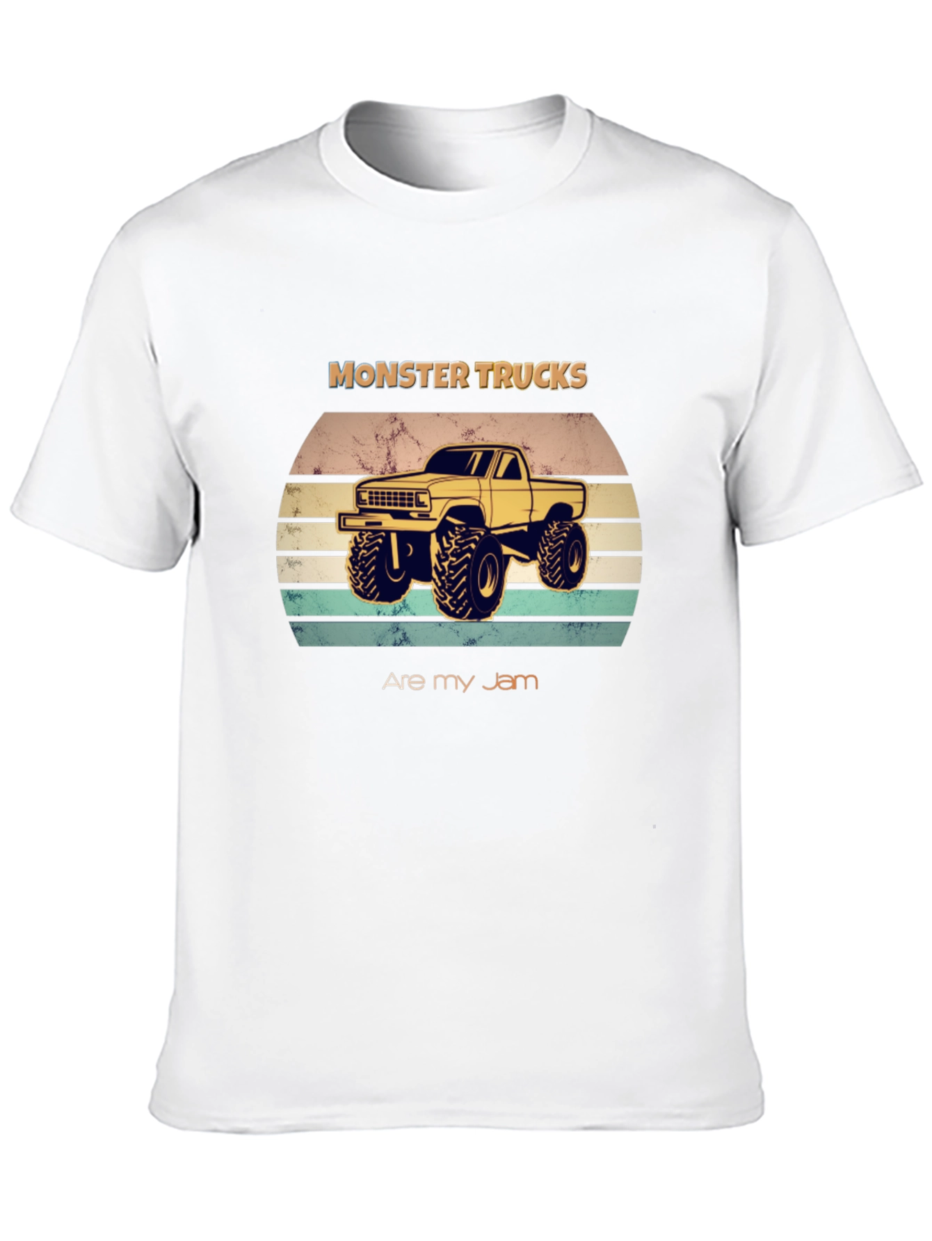Black Monster Trucks Are My Jam T-Shirt view 10
