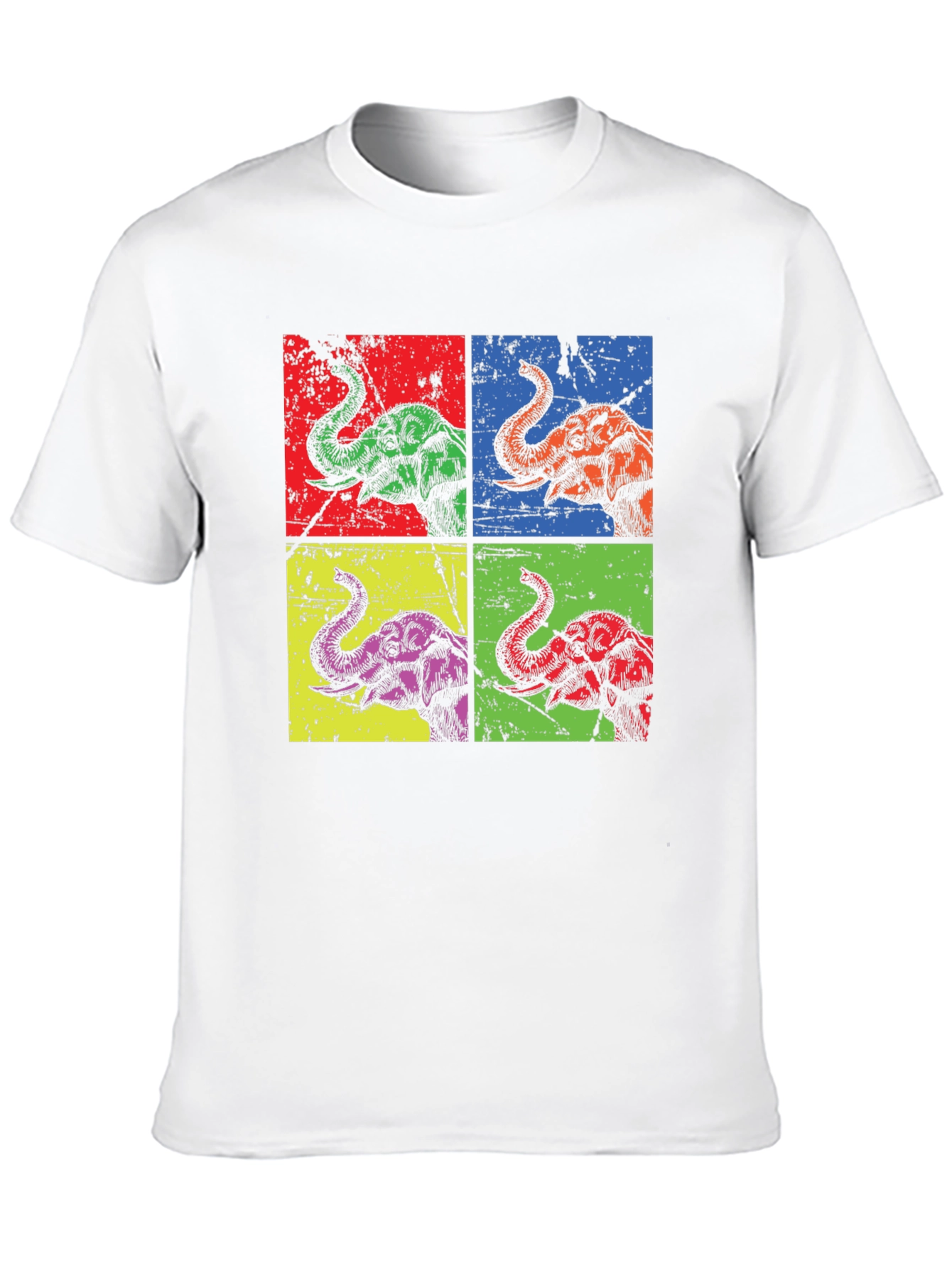 Black Pop Art Elephant Graphic Tee - Unique & Stylish view 10