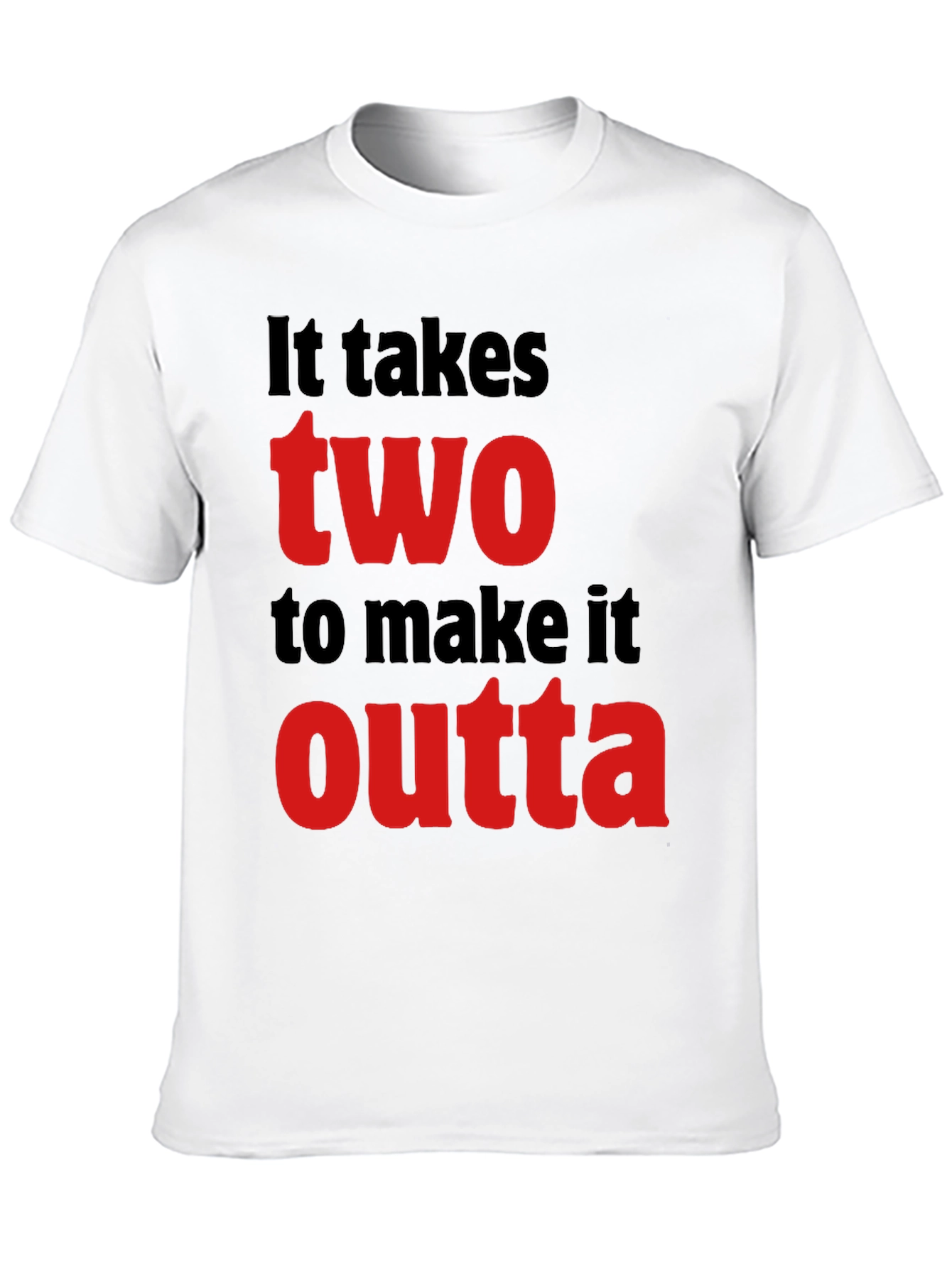 Black It Takes Two T-Shirt - Stylish Graphic Tee view 10