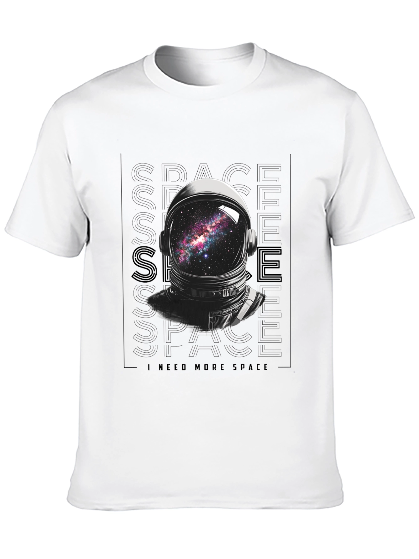 Black Astronaut Galaxy T-Shirt - I Need More Space Tee view 10
