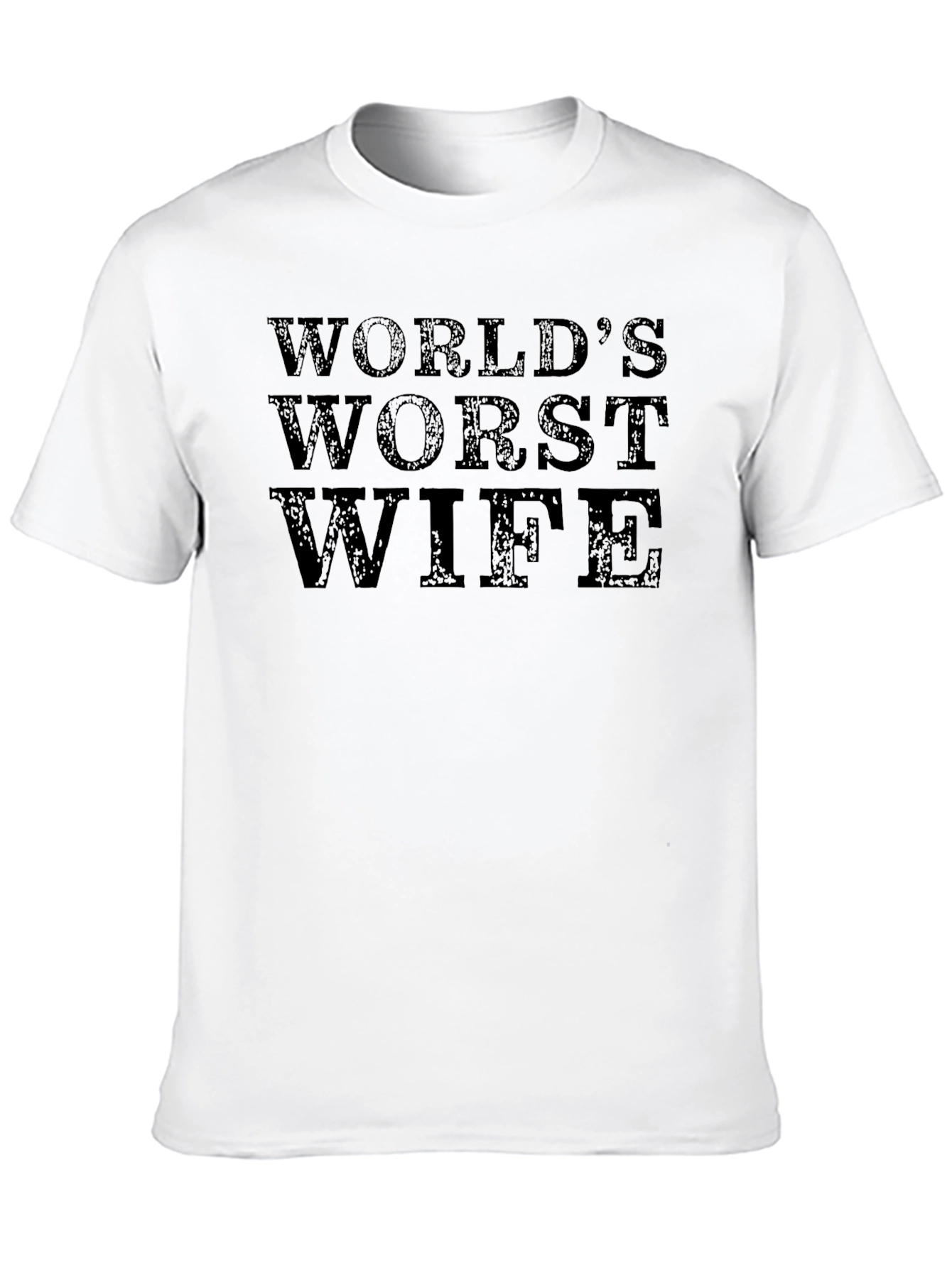 Black World's Worst Wife T-Shirt - Funny Novelty Tee view 10